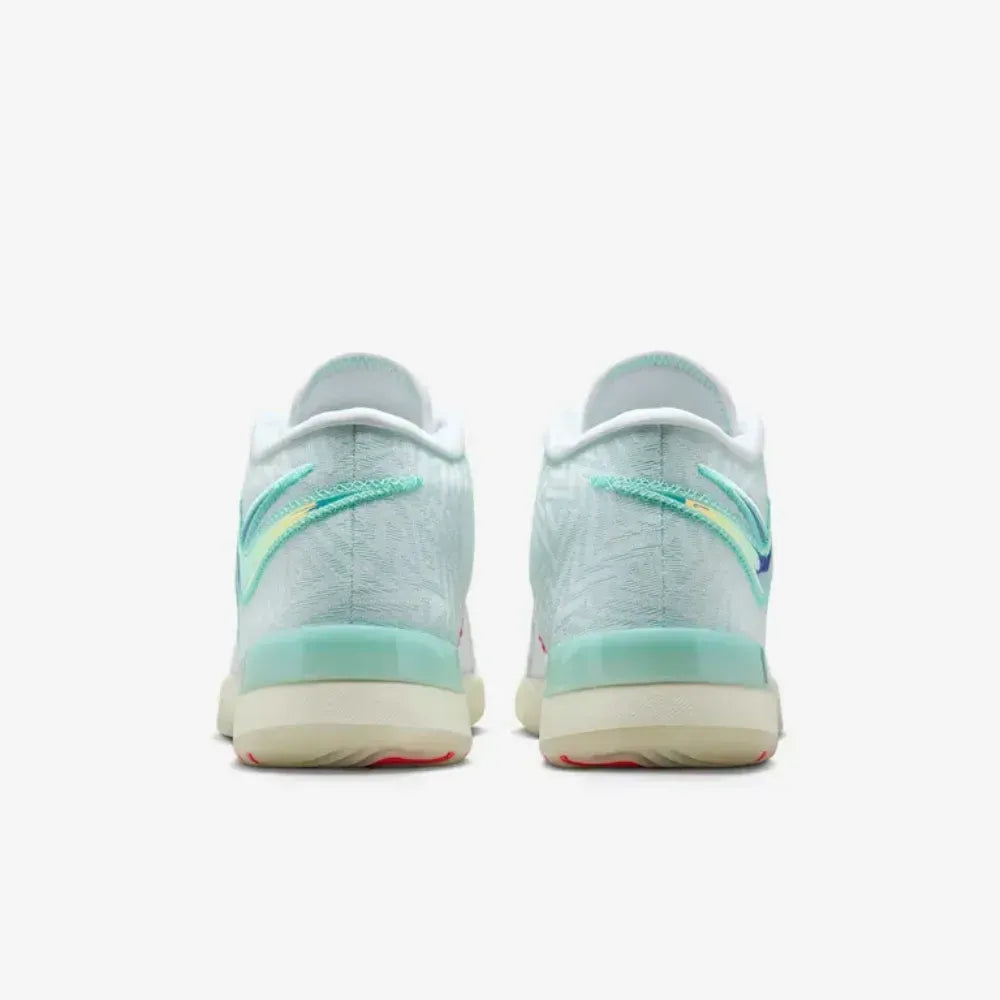 Nike LeBron NXXT Genisus White Aurora Green Siren Red Aegean Storm