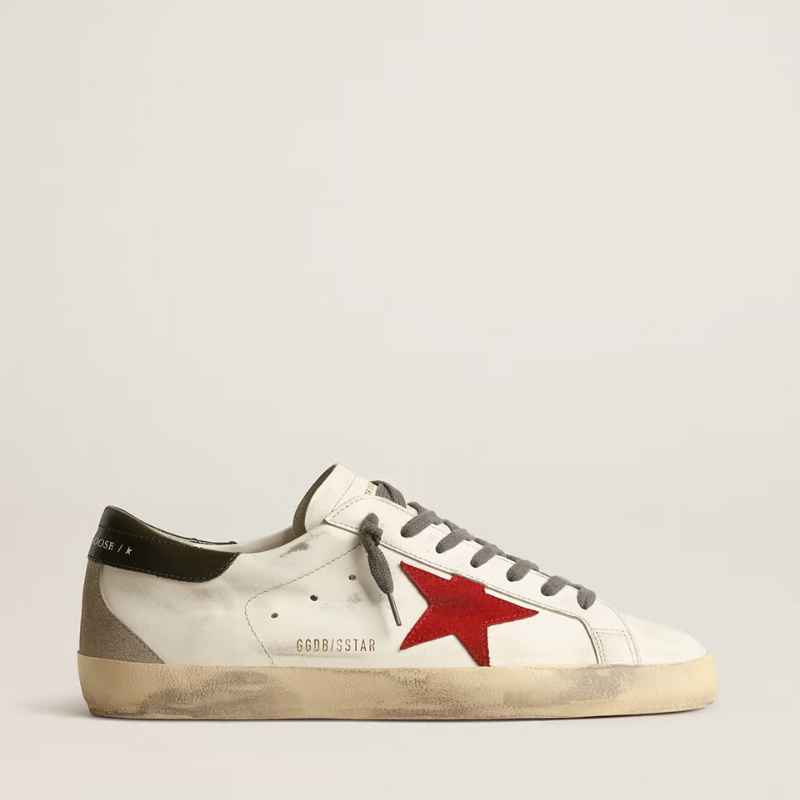 Golden Goose Super Star "White Red"