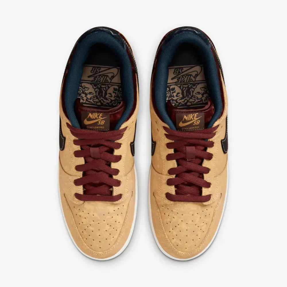 Nike SB Dunk Low Pro "Celestial Gold and Dark Team Red"