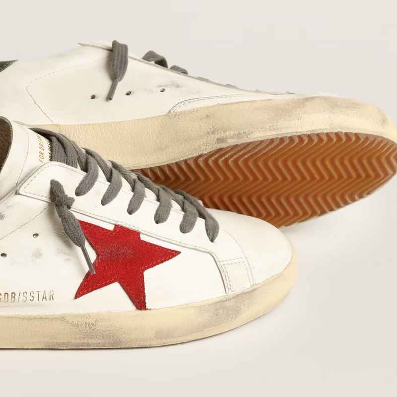 Golden Goose Super Star "White Red"