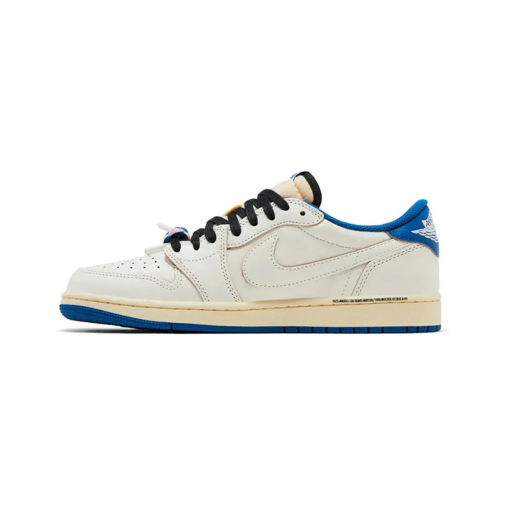 Fragment x Travis Scott x Air Jordan 1 Low OG SP "Sail Military Blue"