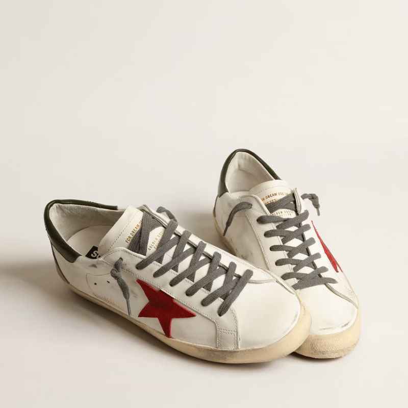 Golden Goose Super Star "White Red"