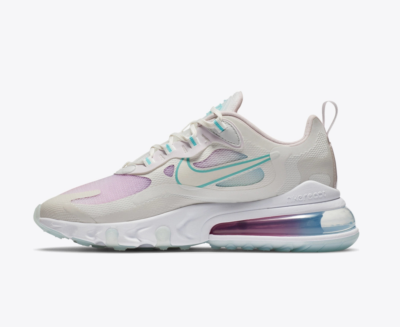 Nike Air Max 270 React Summit White Bleached Aqua
