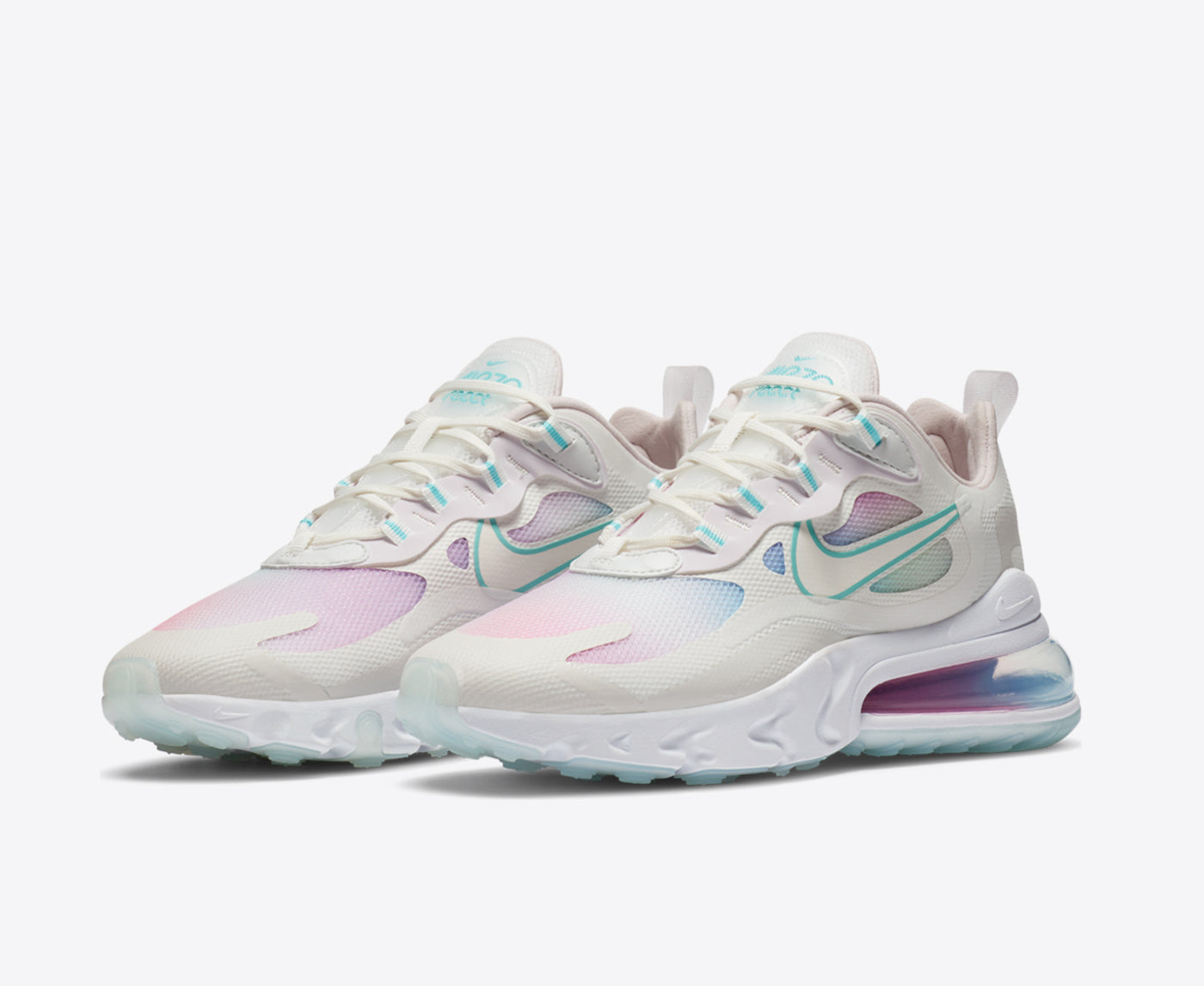 Nike Air Max 270 React Summit White Bleached Aqua