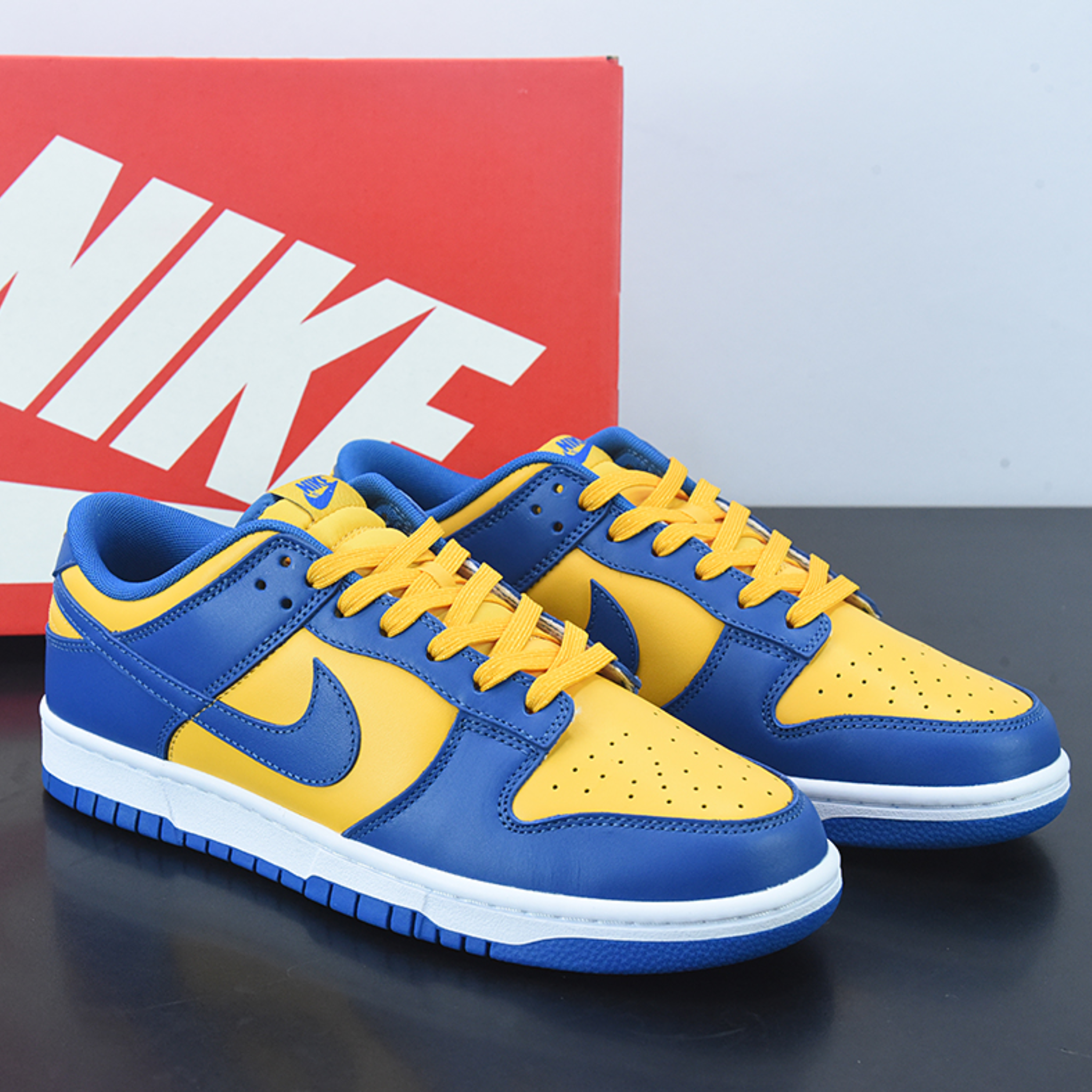 Nike red yellow store blue