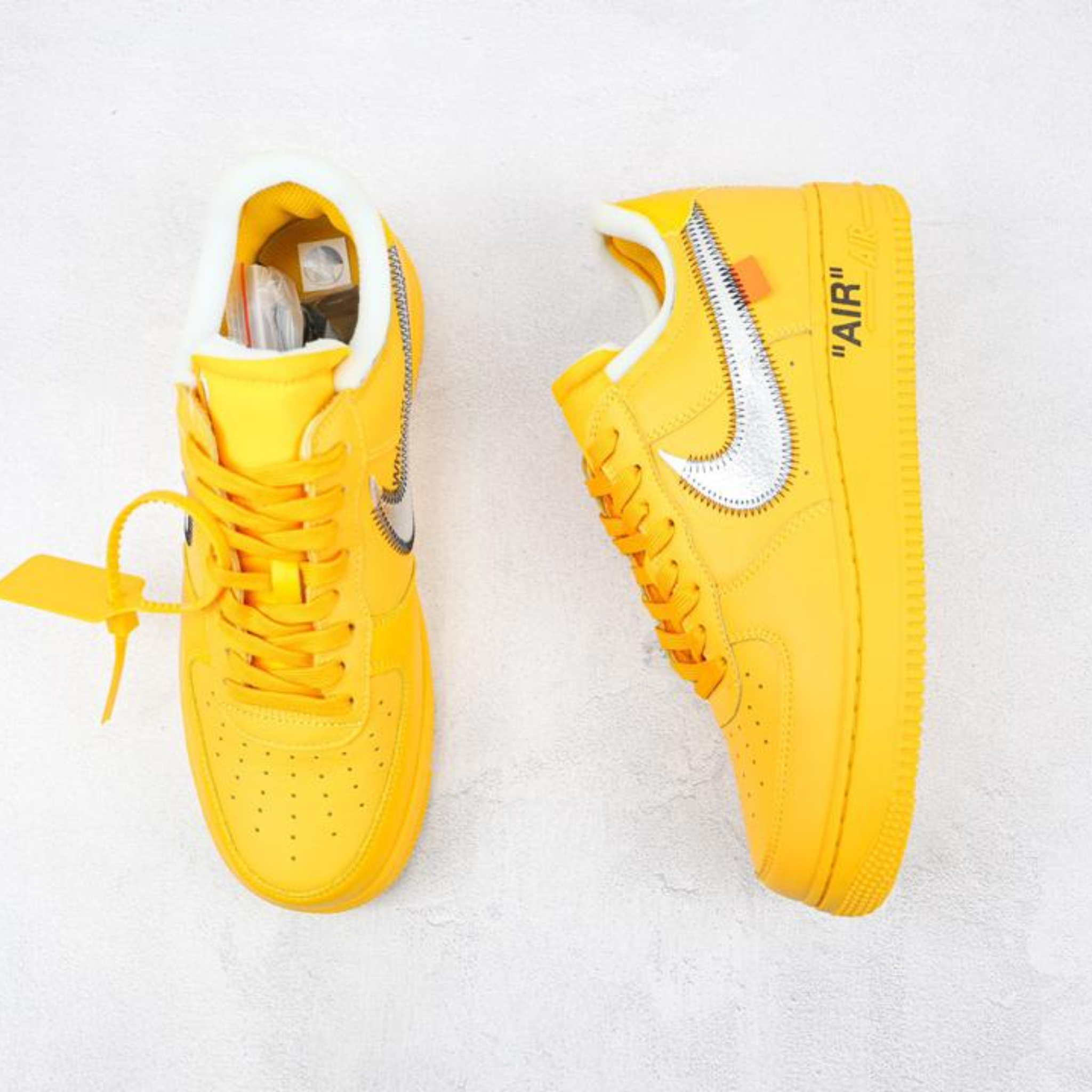Nike off white air top force yellow
