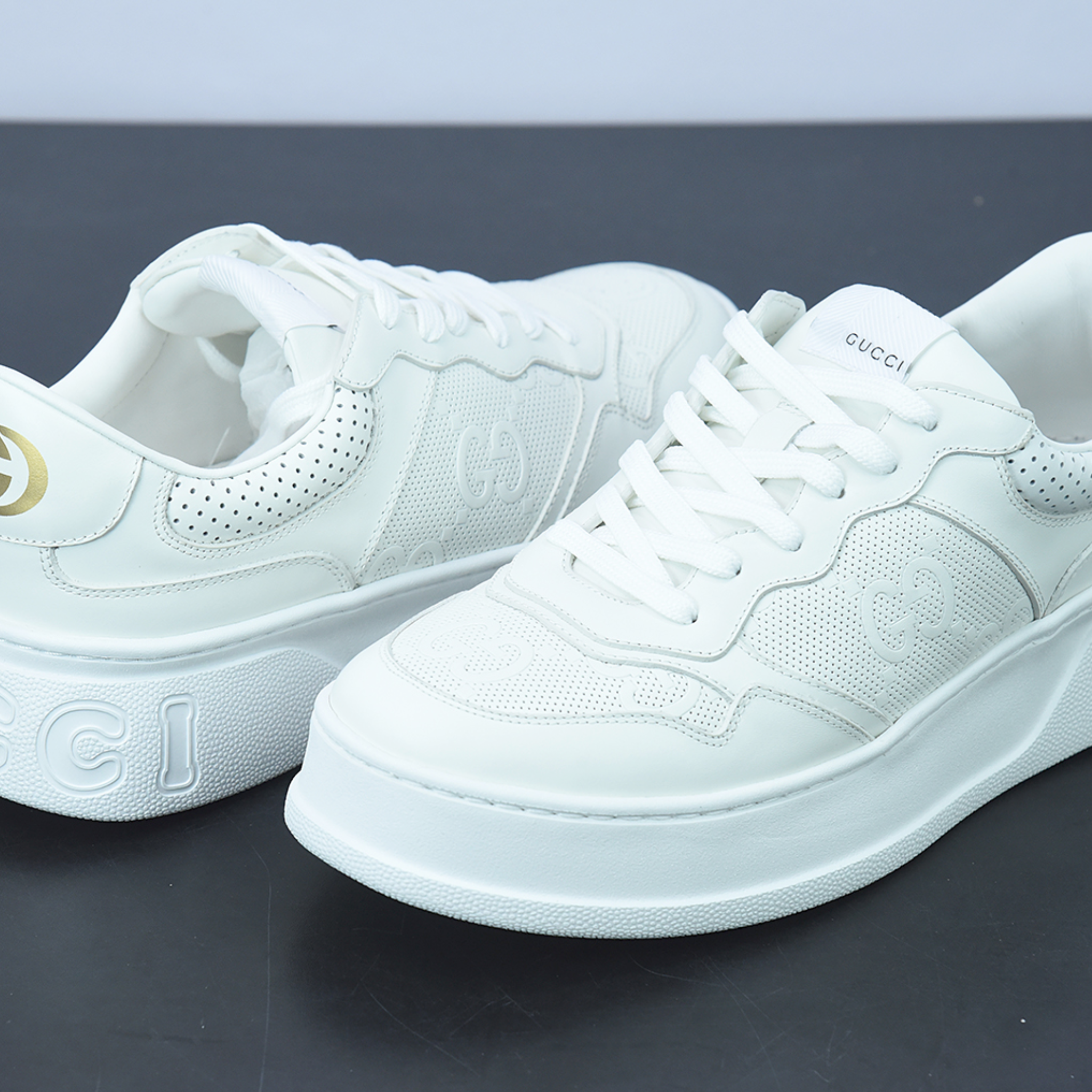 Gucci Shoes "Triple White"