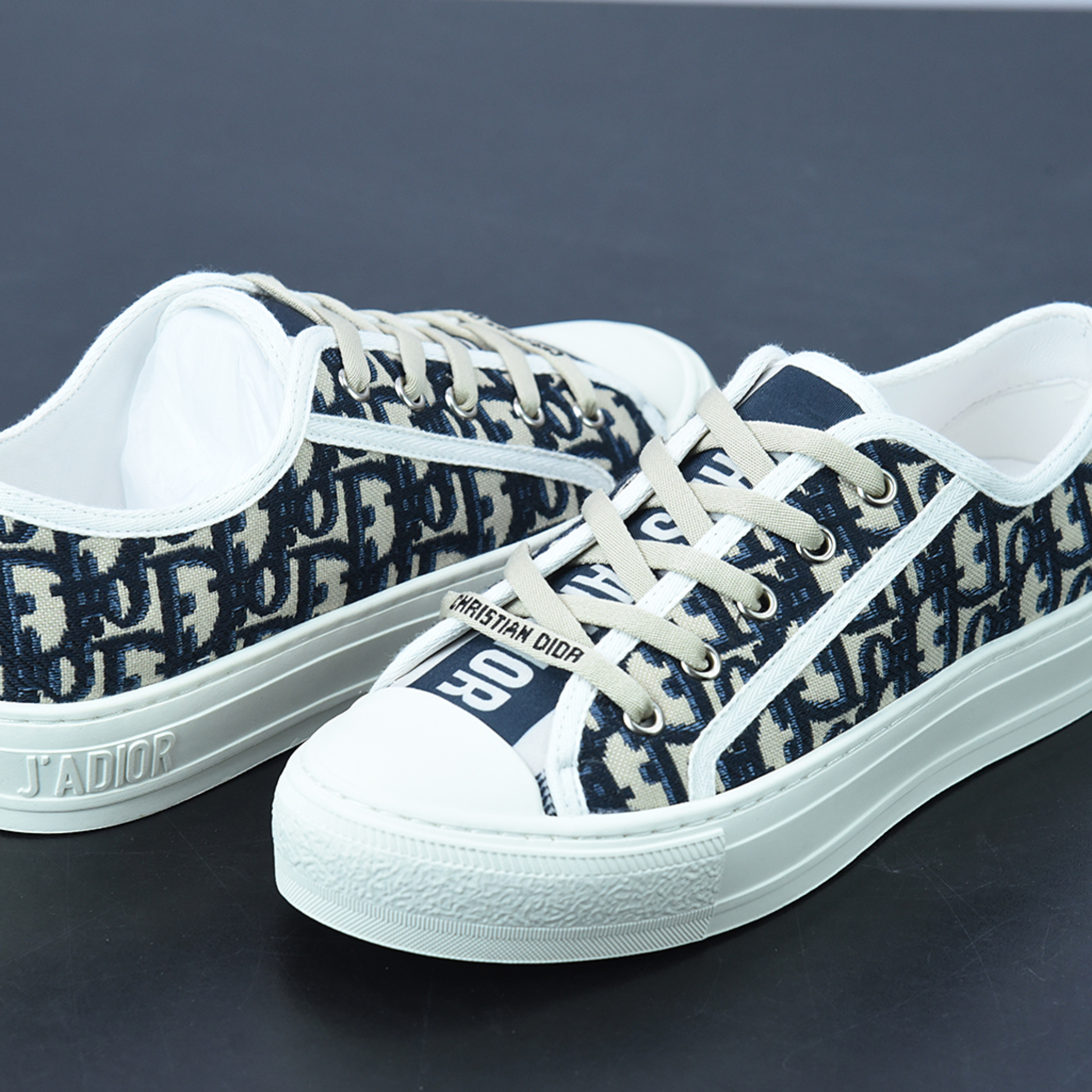 Dior Walk'N Dior Low Top Sneaker "Black/White"