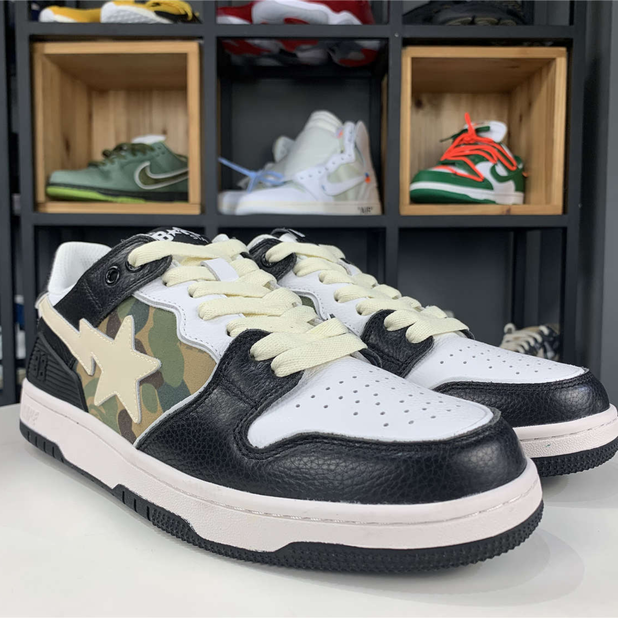 A Bathing Ape Bape SK8 Sta "Black"