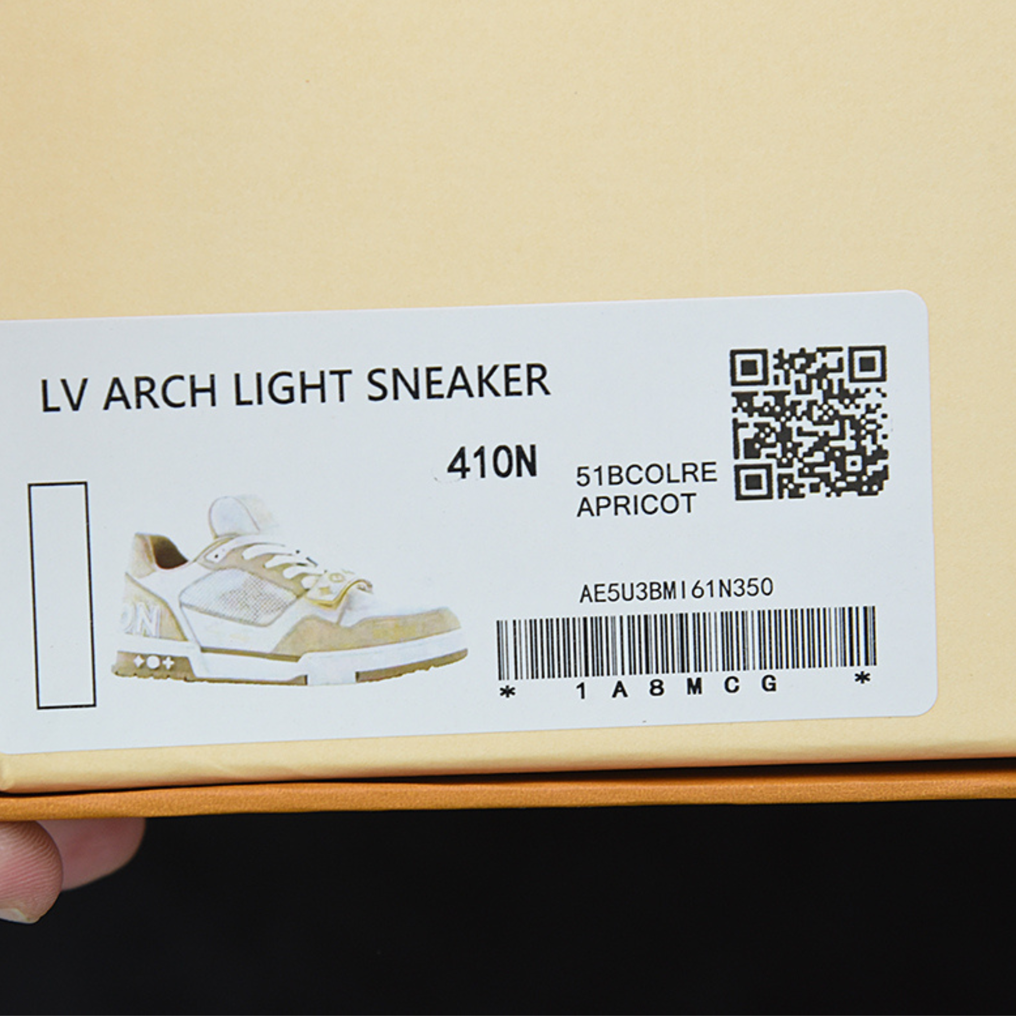 Louis Vuitton Trainer "Beige White Monogram"