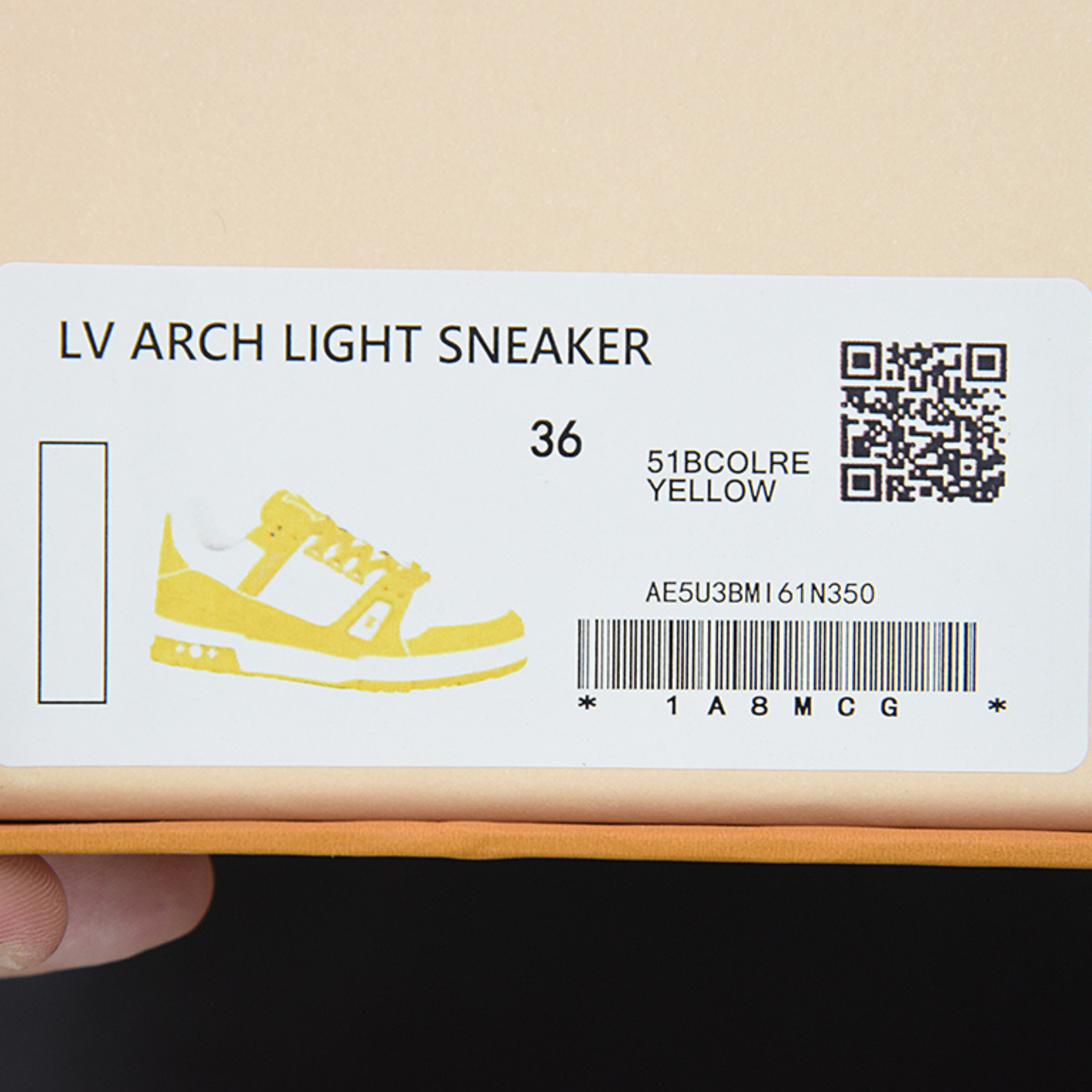 Louis Vuitton Trainer "Yellow White Monogram"