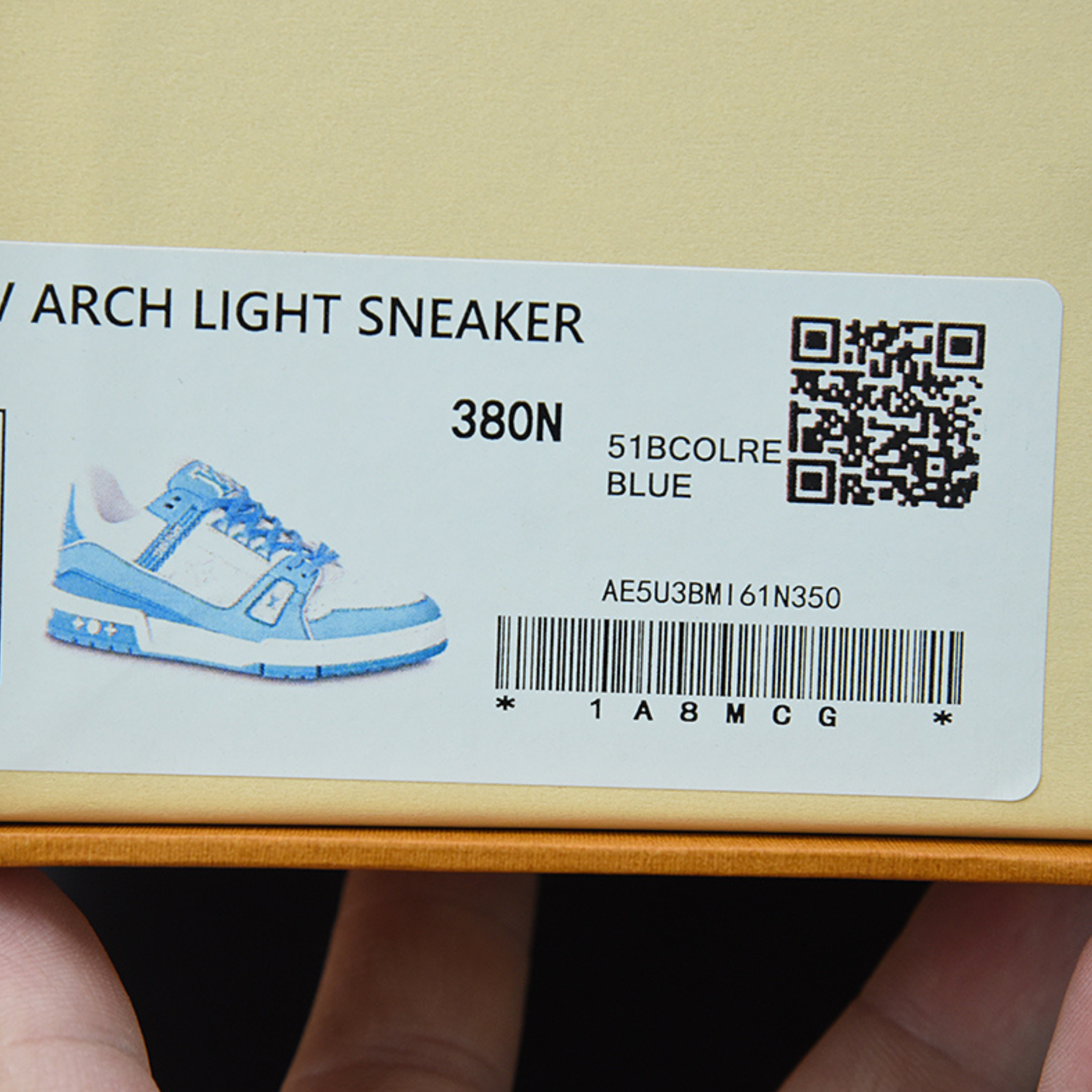 Louis Vuitton Trainer "Blue White Monogram"
