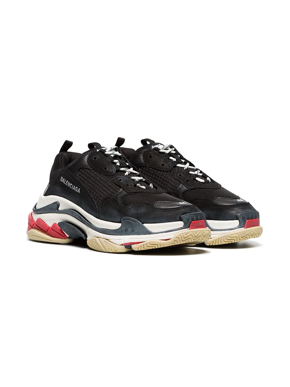 Balenciaga Triple S Black White Red