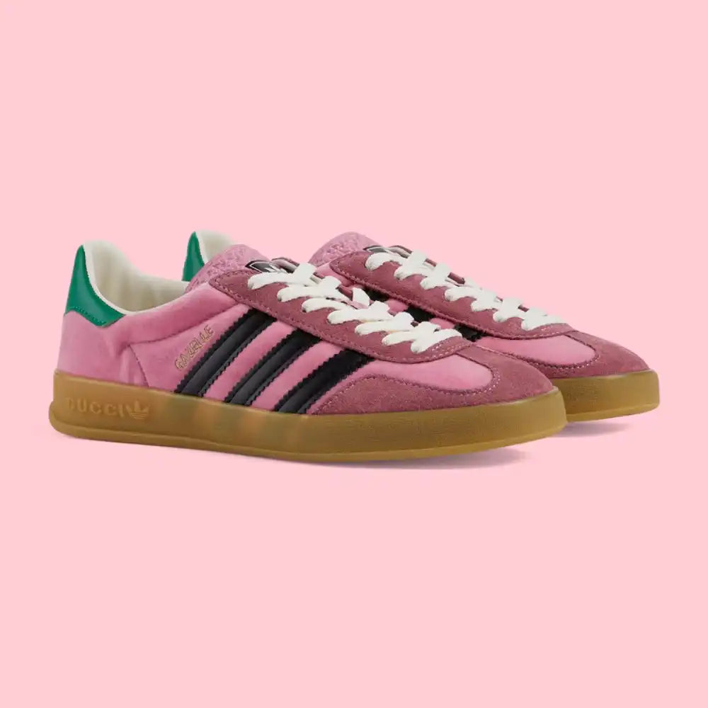 Gucci x Adidas Gazelle Pink Velvet