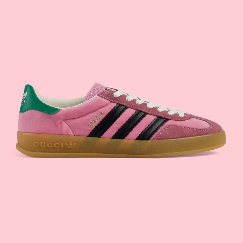 Gucci x Adidas Gazelle Pink Velvet