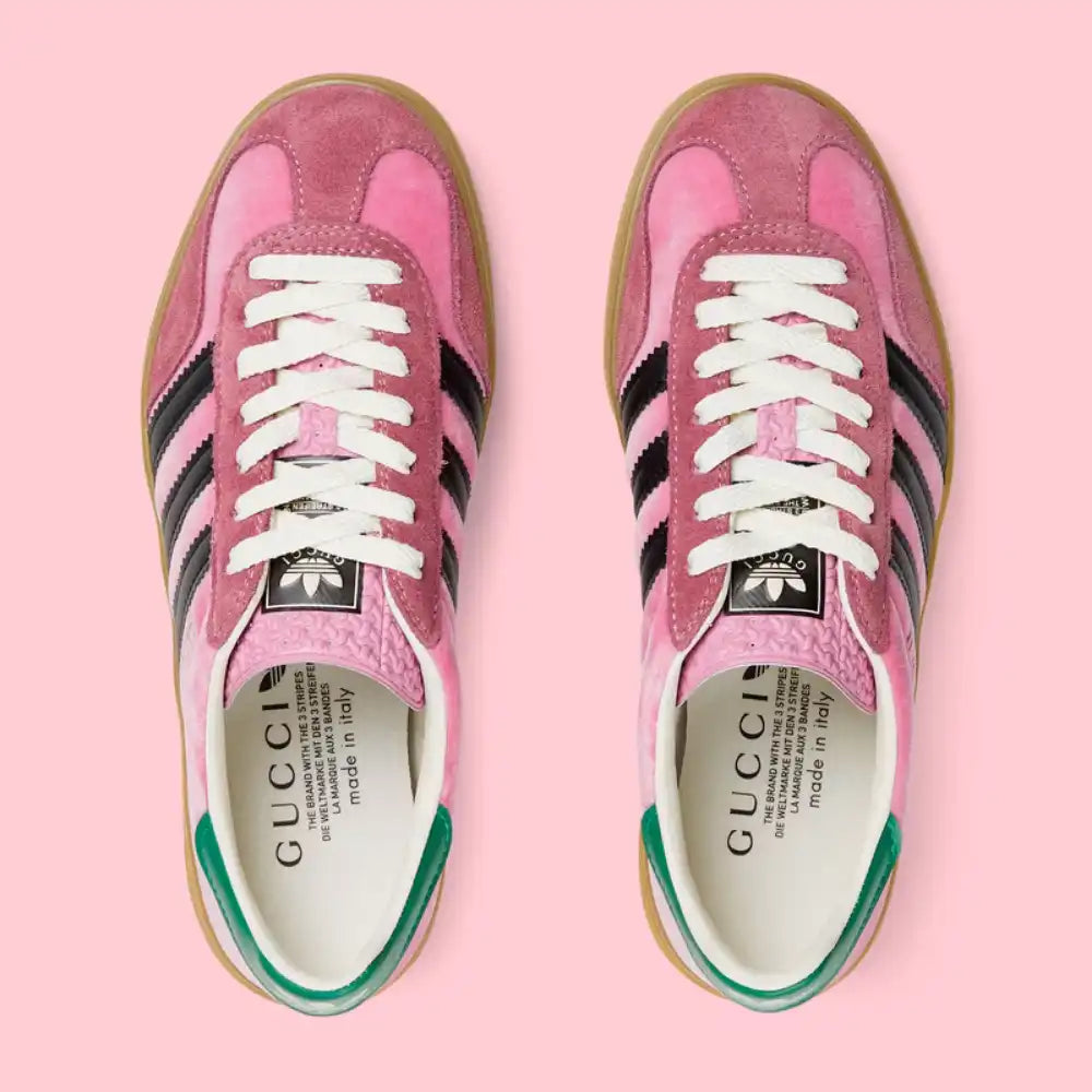 Gucci x Adidas Gazelle Pink Velvet