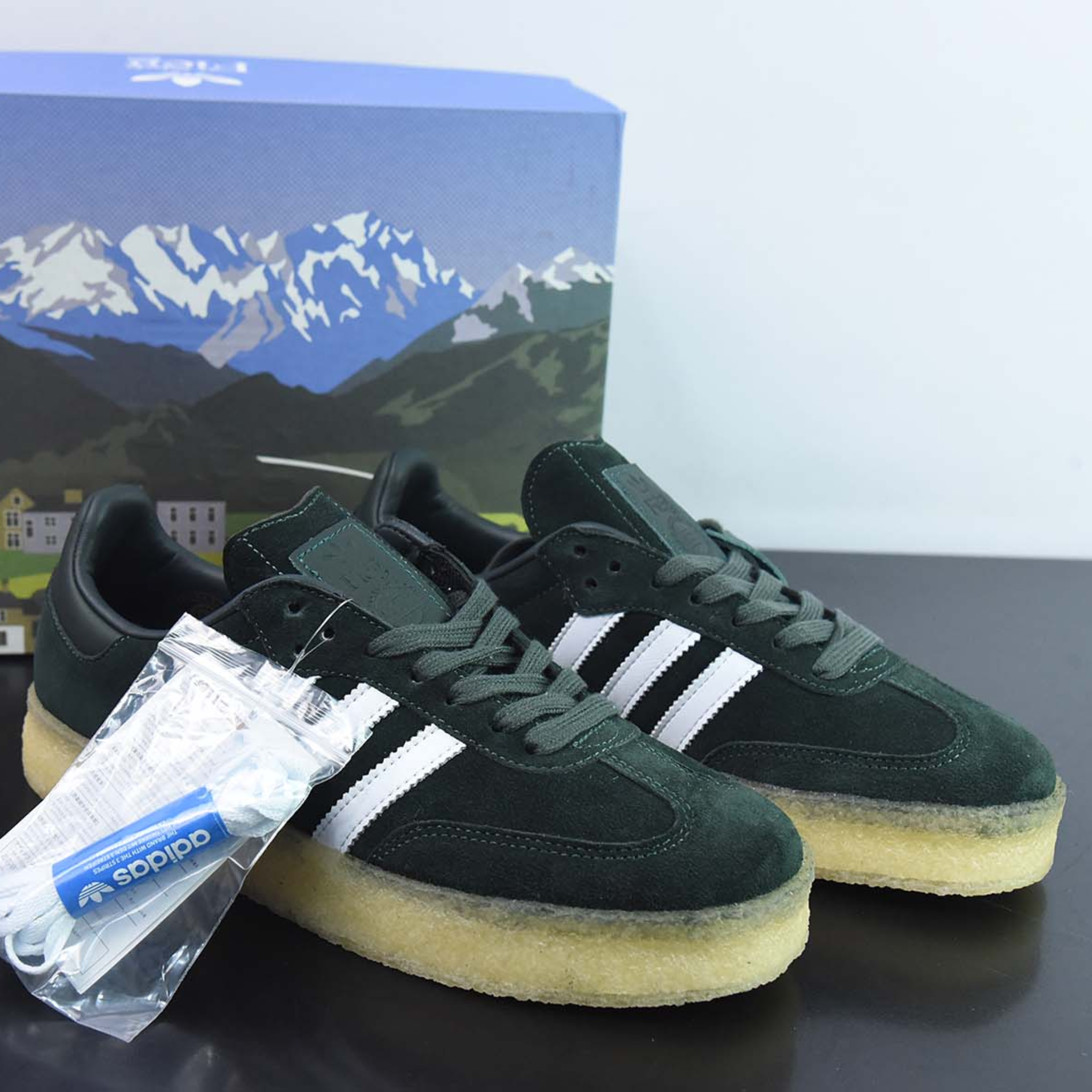 Ronnie Fieg Shadow Green x Adidas Clarks 8th Street Samba