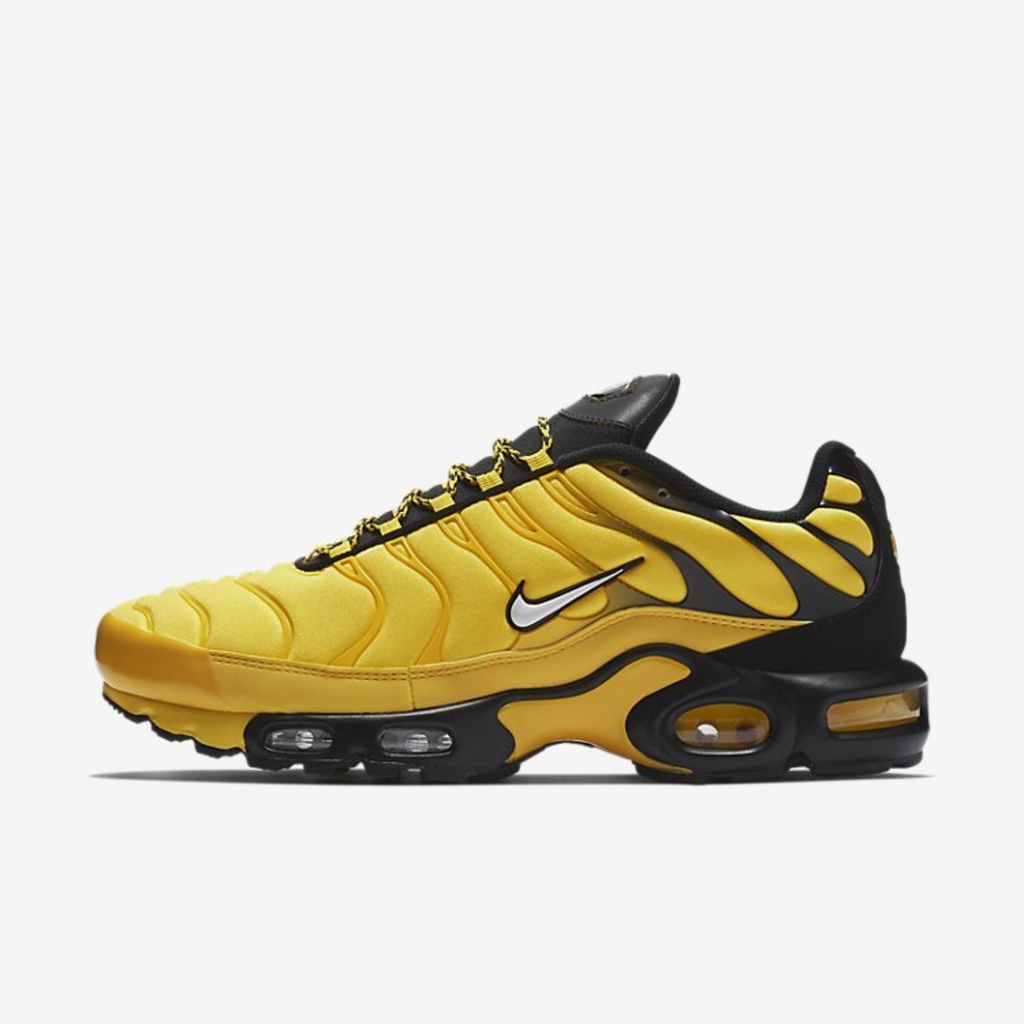 Nike air max plus yellow hot sale and orange