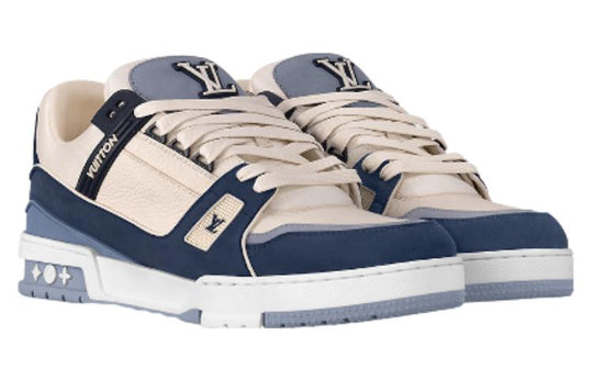 Louis Vuitton LV Trainer Blue Beige Men's