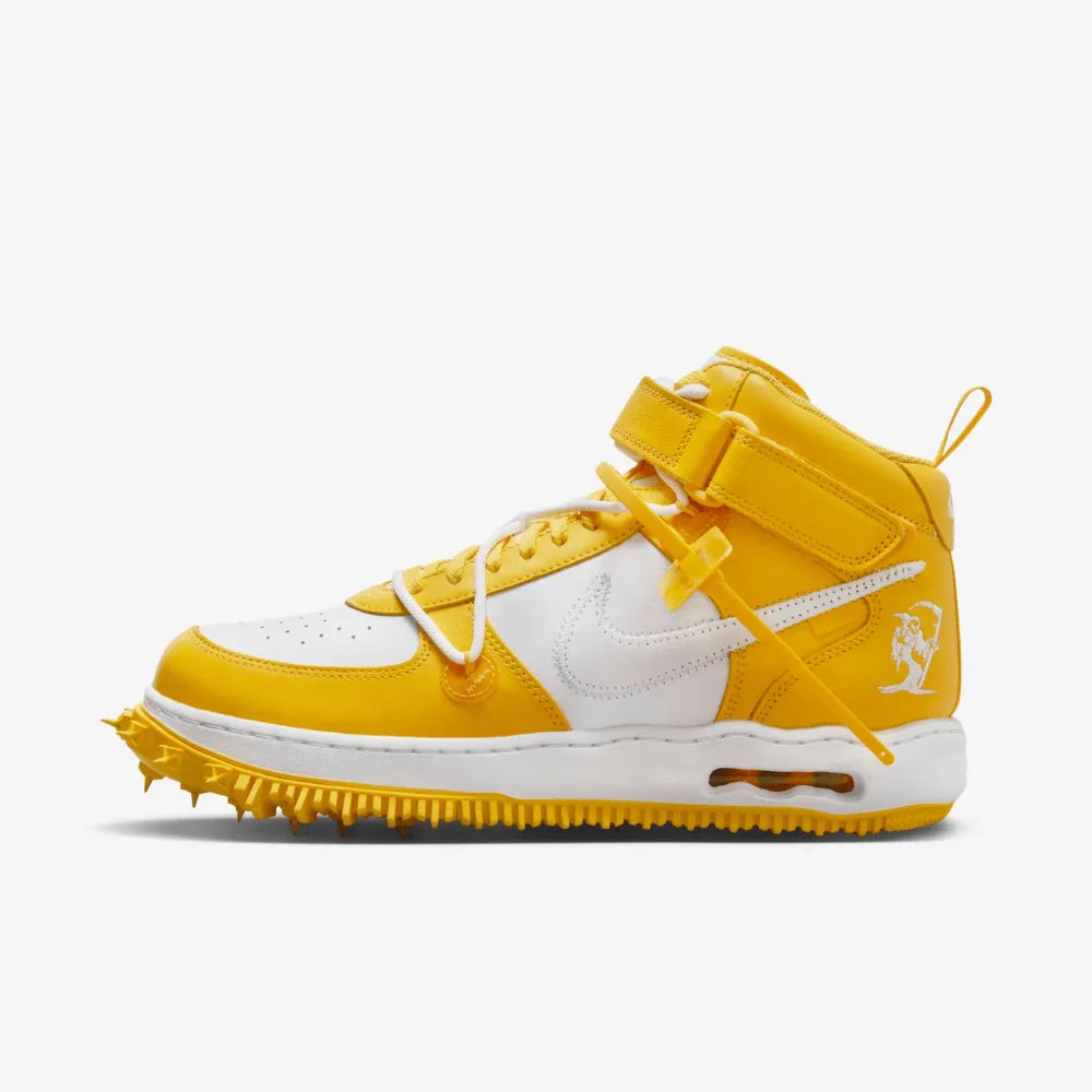 Off-White x Nike Air Force 1 Mid Varsity Maize foto 3