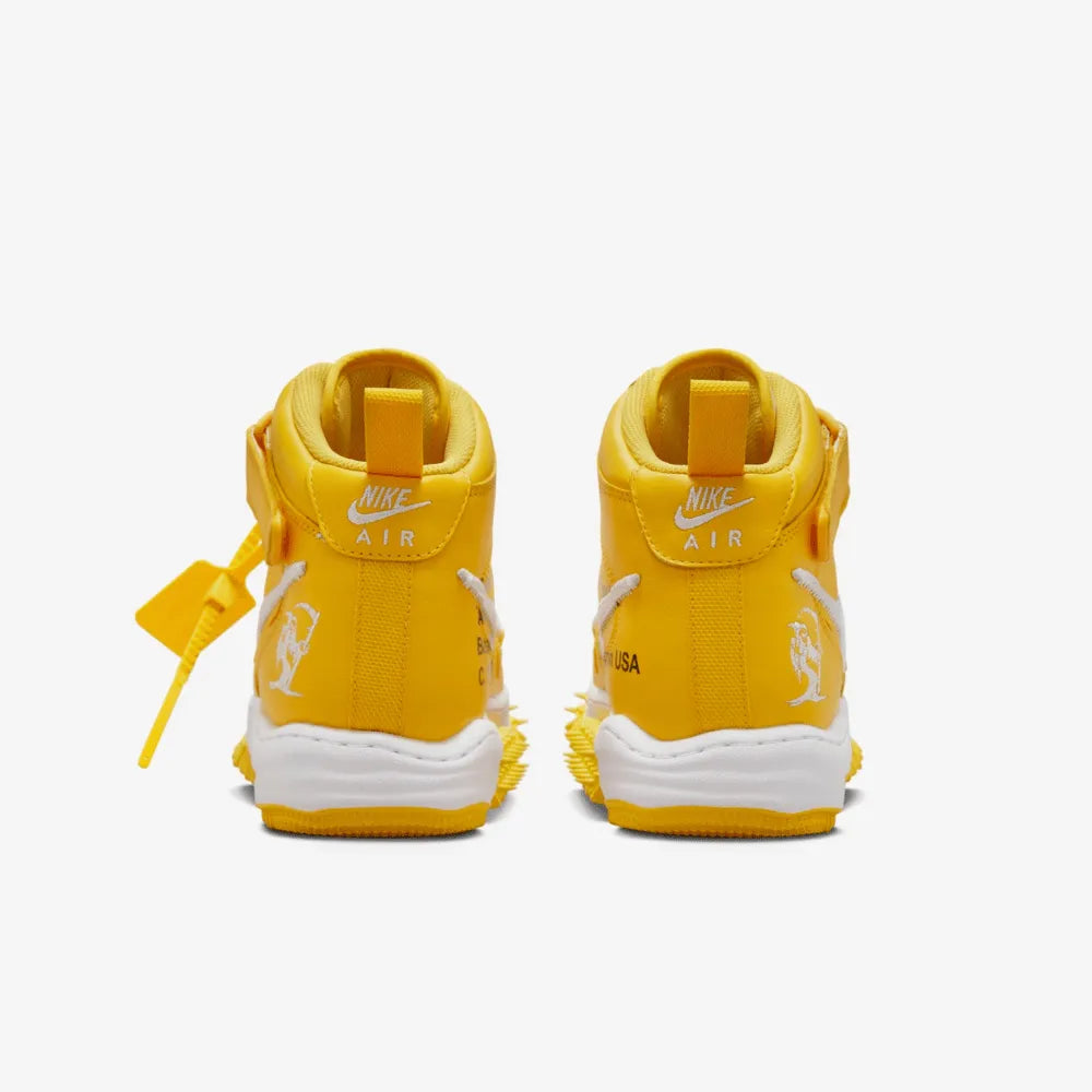 Off-White x Nike Air Force 1 Mid Varsity Maize foto 4