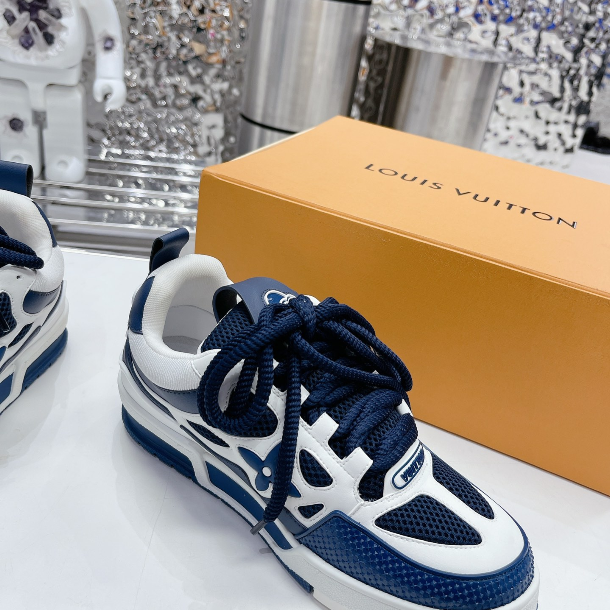 Louis Vuitton Skate 54 "White/Blue"