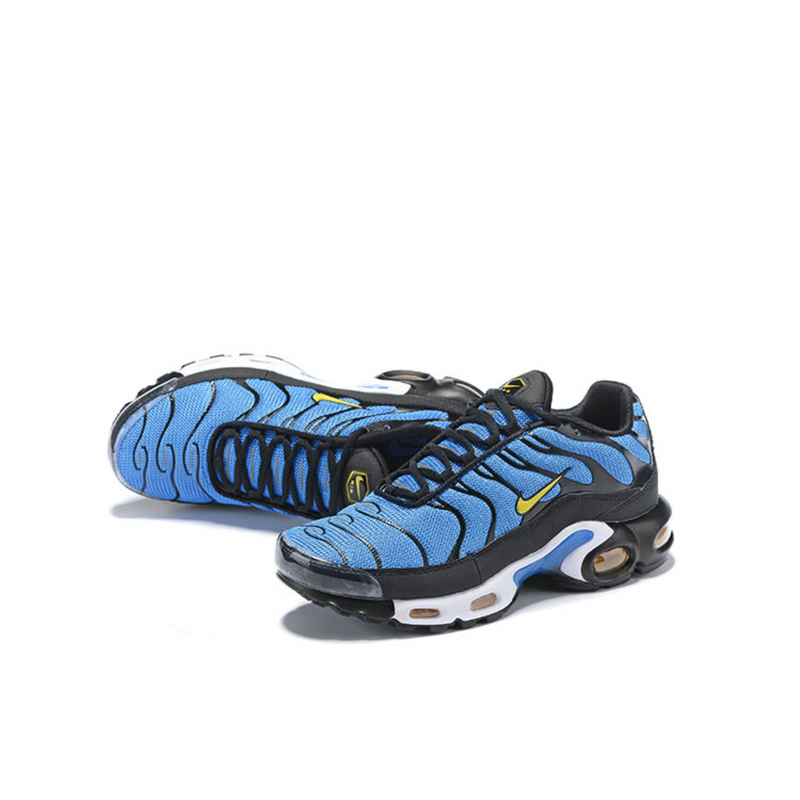 Air max plus black sales blue