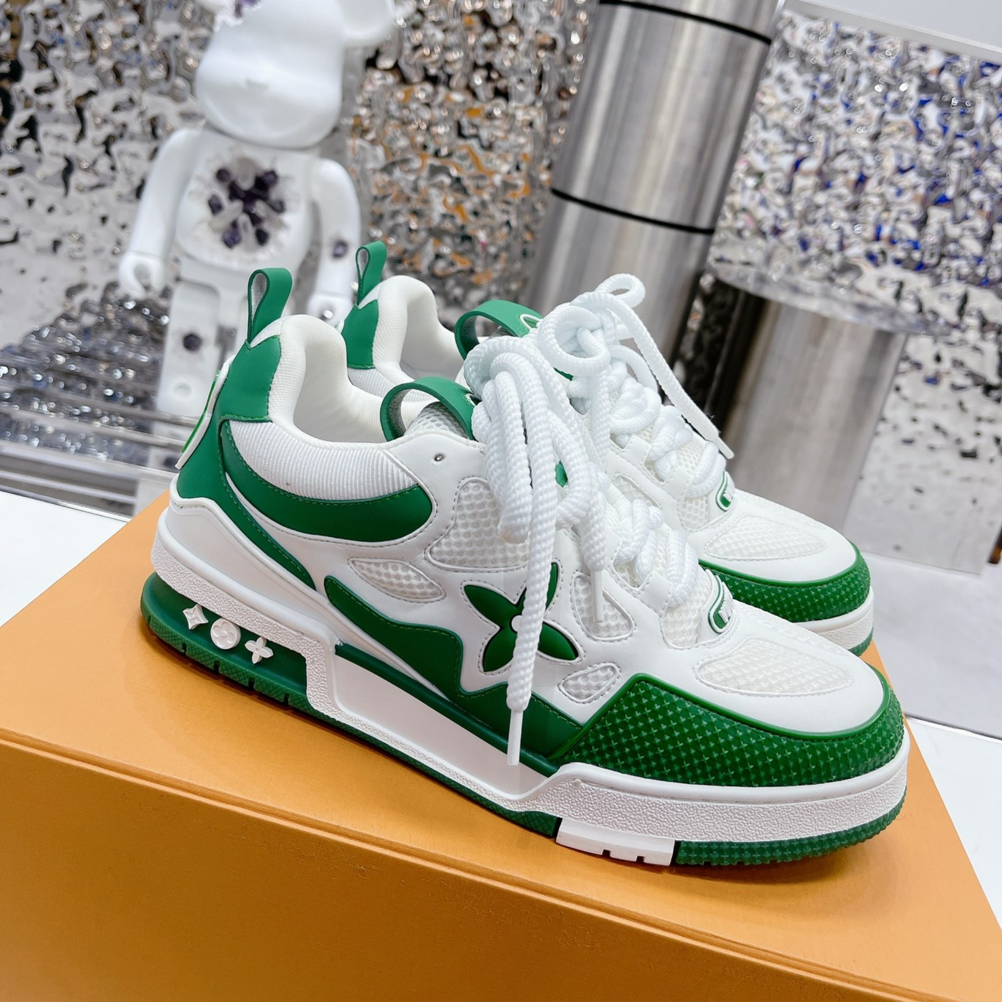 Louis Vuitton Trainer 54 "White Green"