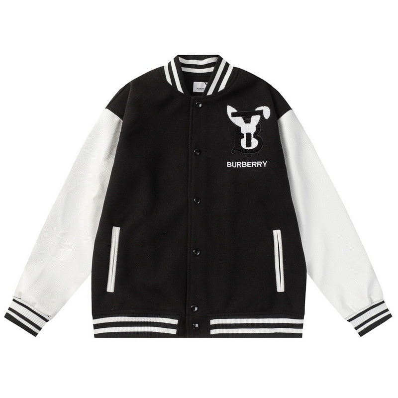 Varsity Jacket | Burberry | Black/White