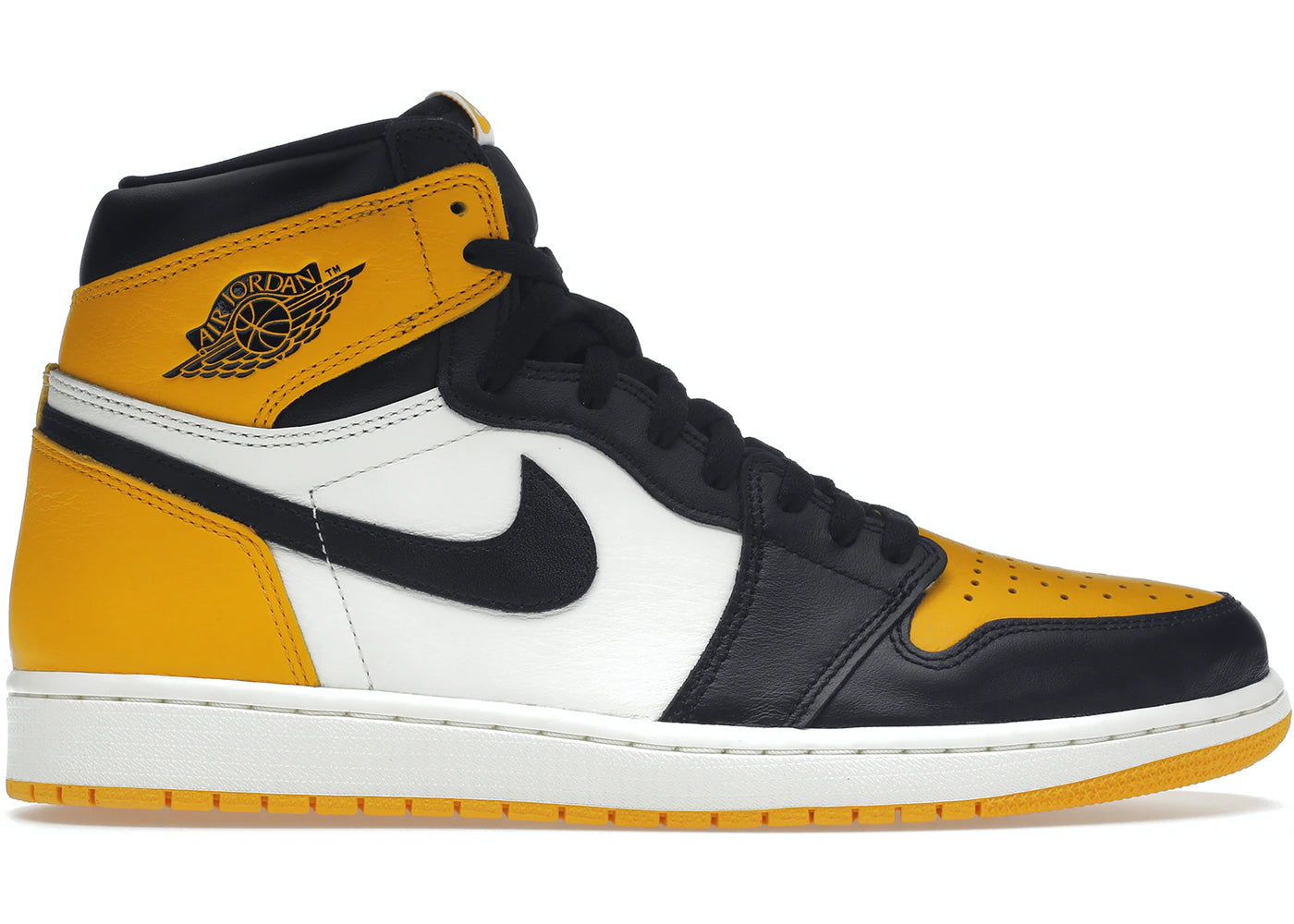 Nike Air Jordan 1 Retro High Taxi Yellow Toe