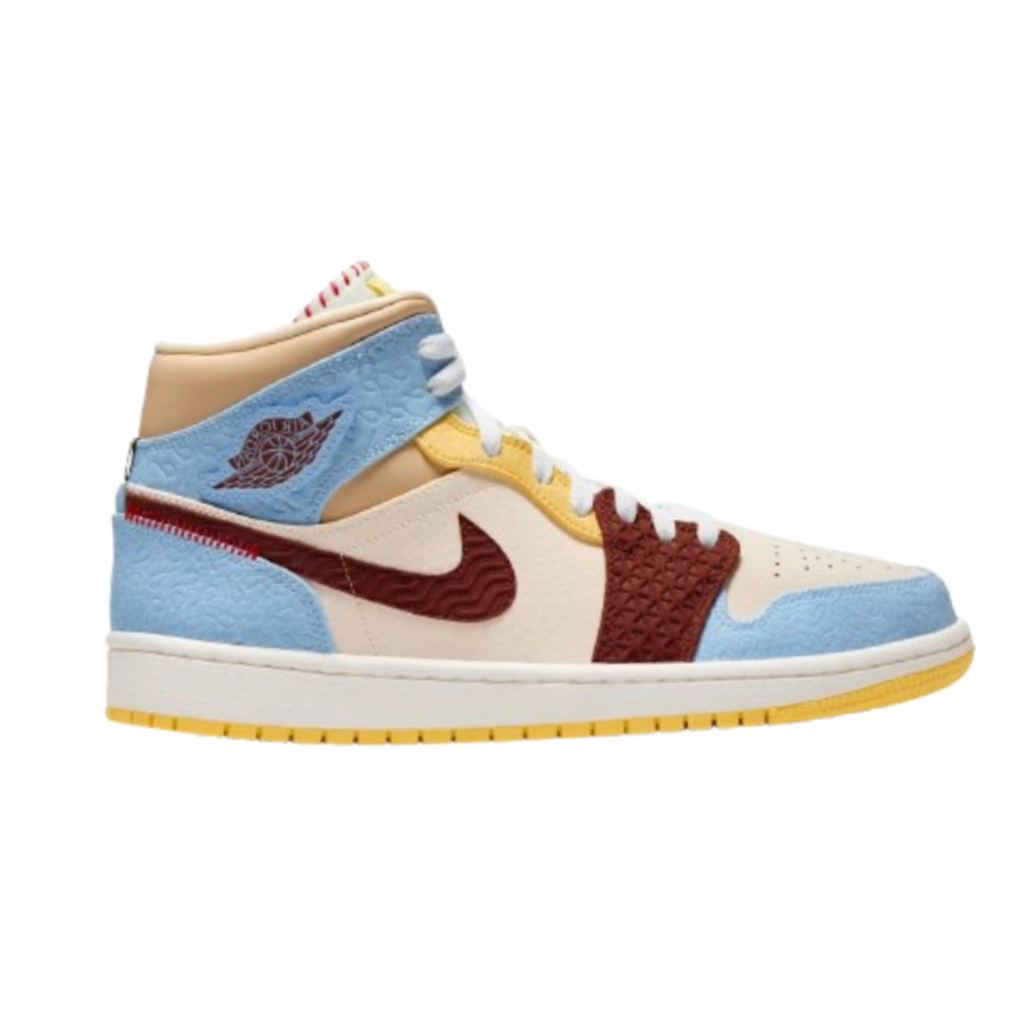 Nike Air Jordan 1 Mid Fearless Maison Chateau Rouge