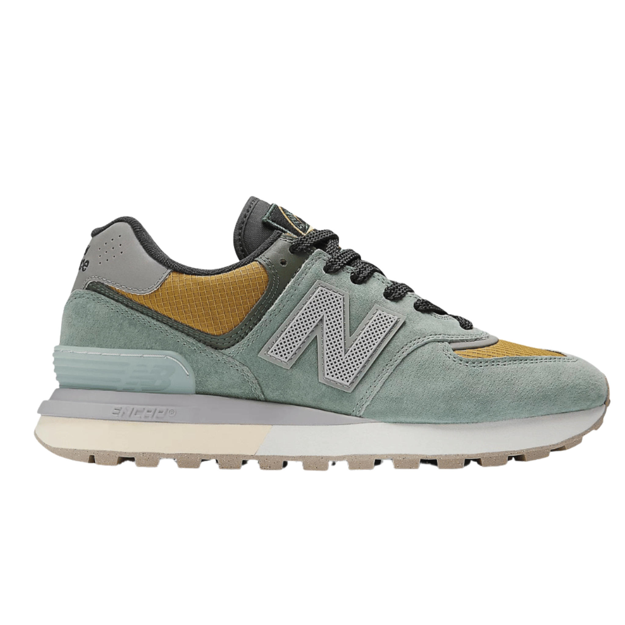 Stone Island x New Balance 574 Legacy Light Green Mustard Gold