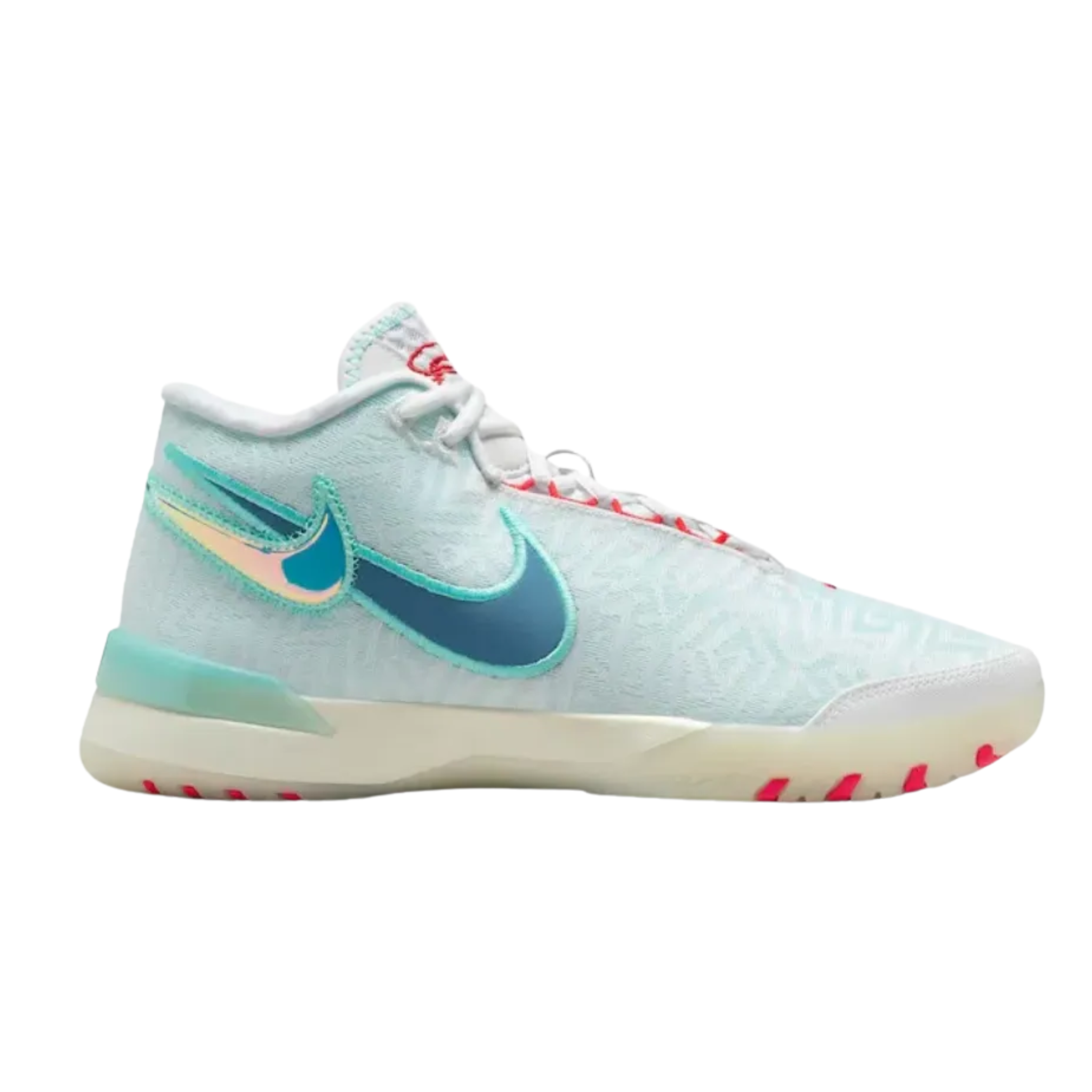 Nike LeBron NXXT Genisus White Aurora Green Siren Red Aegean Storm
