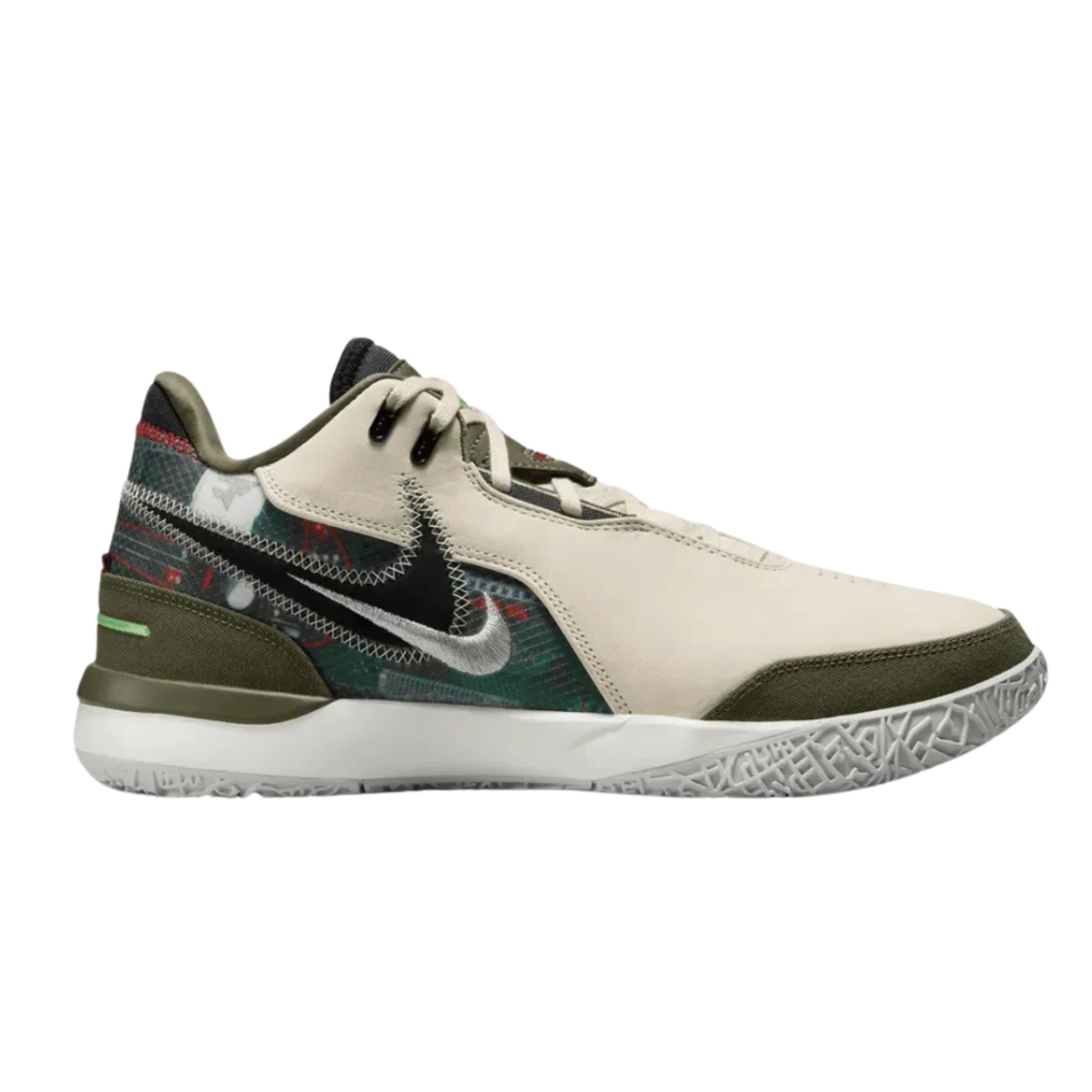 FaZe Clan x Nike Zoom LeBron NXXT Gen AMPD Light Cream Black Medium Olive