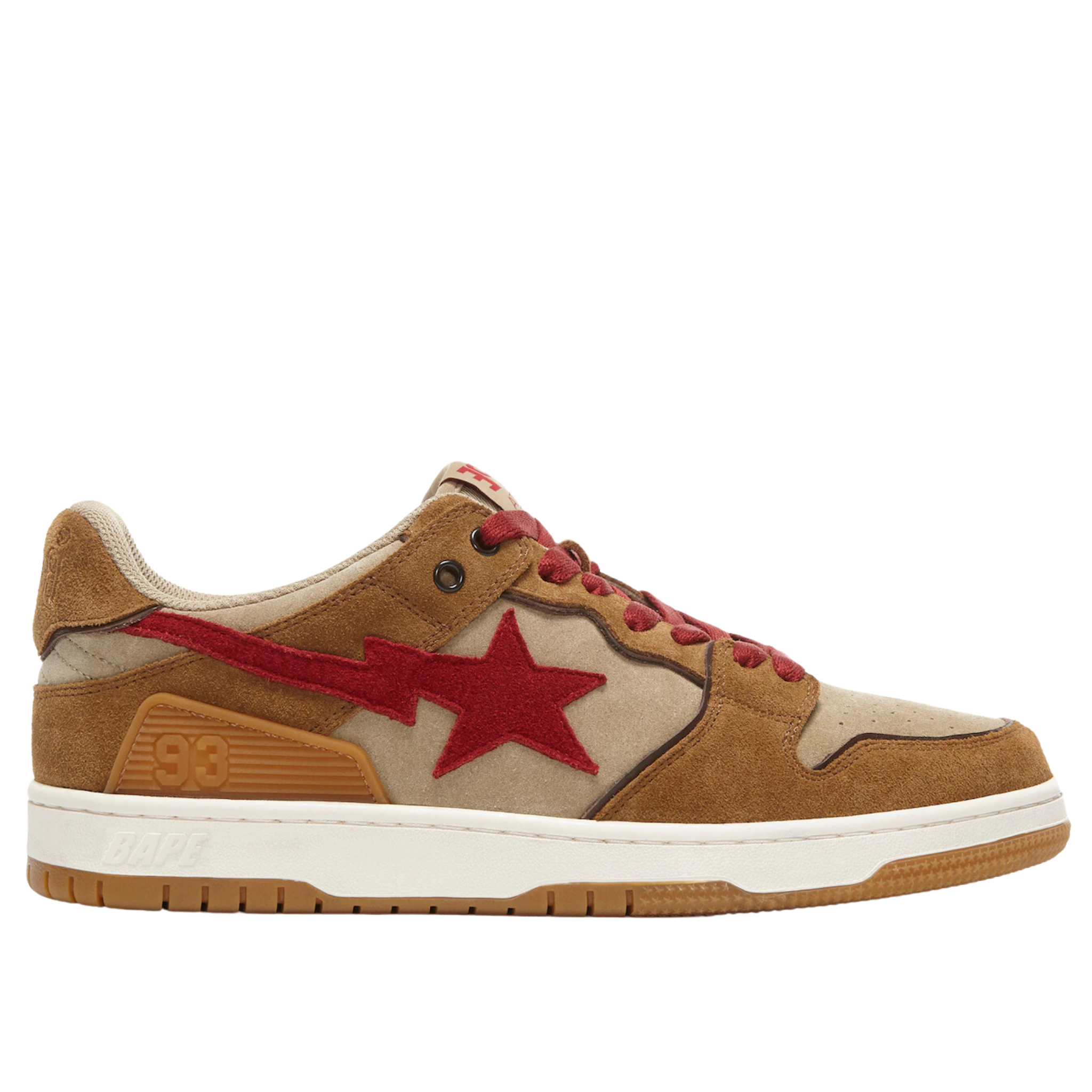 A Bathing Ape Sk8 Sta Wheat "Red"