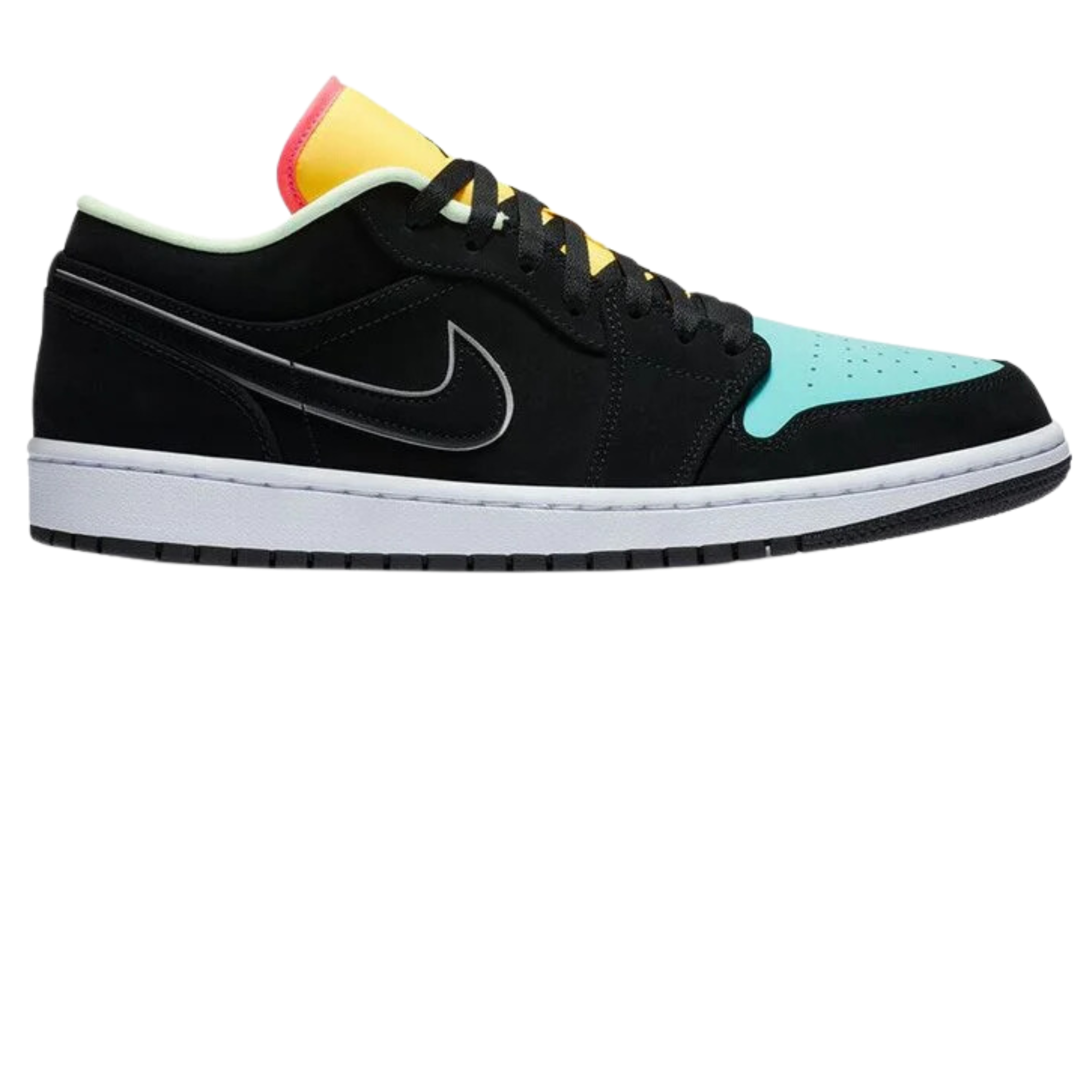 Air Jordan 1 Low 'Black Aurora Green Laser Orange'