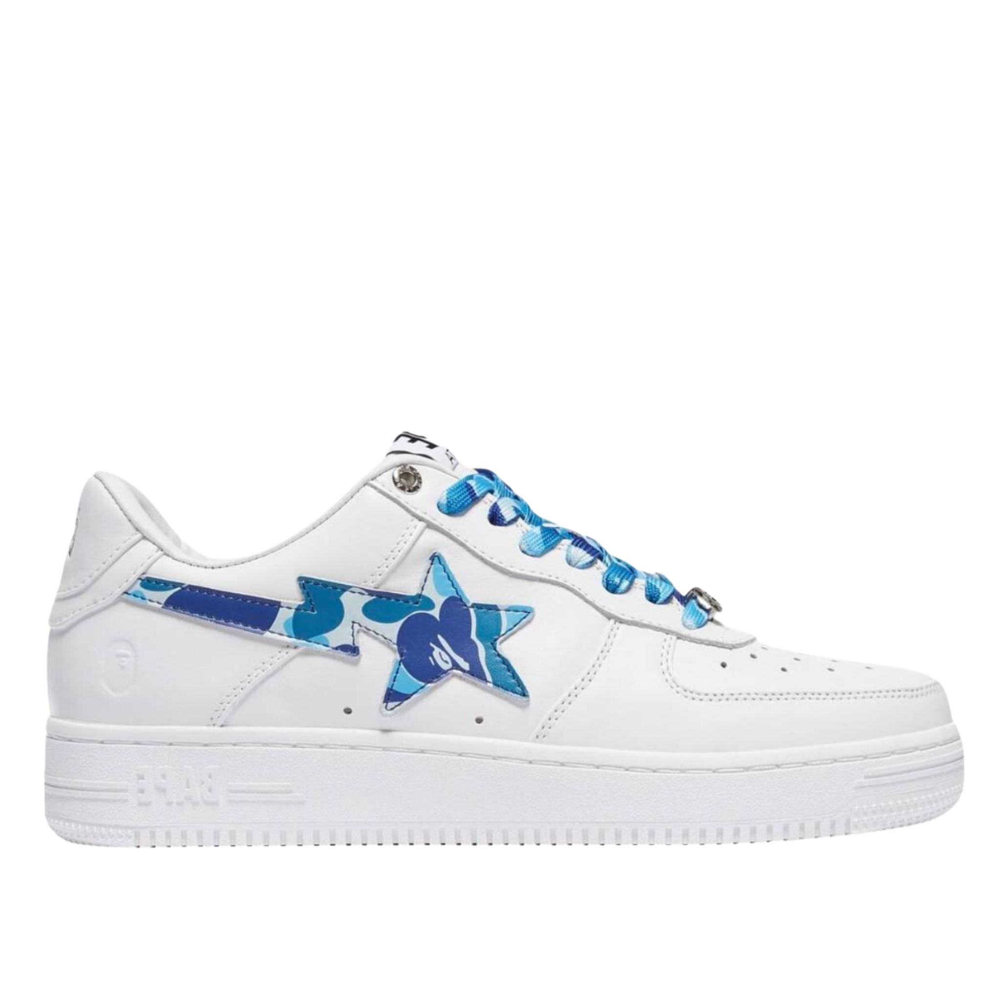 A Bathing Ape Bape Sta Low "White ABC Camo Blue"