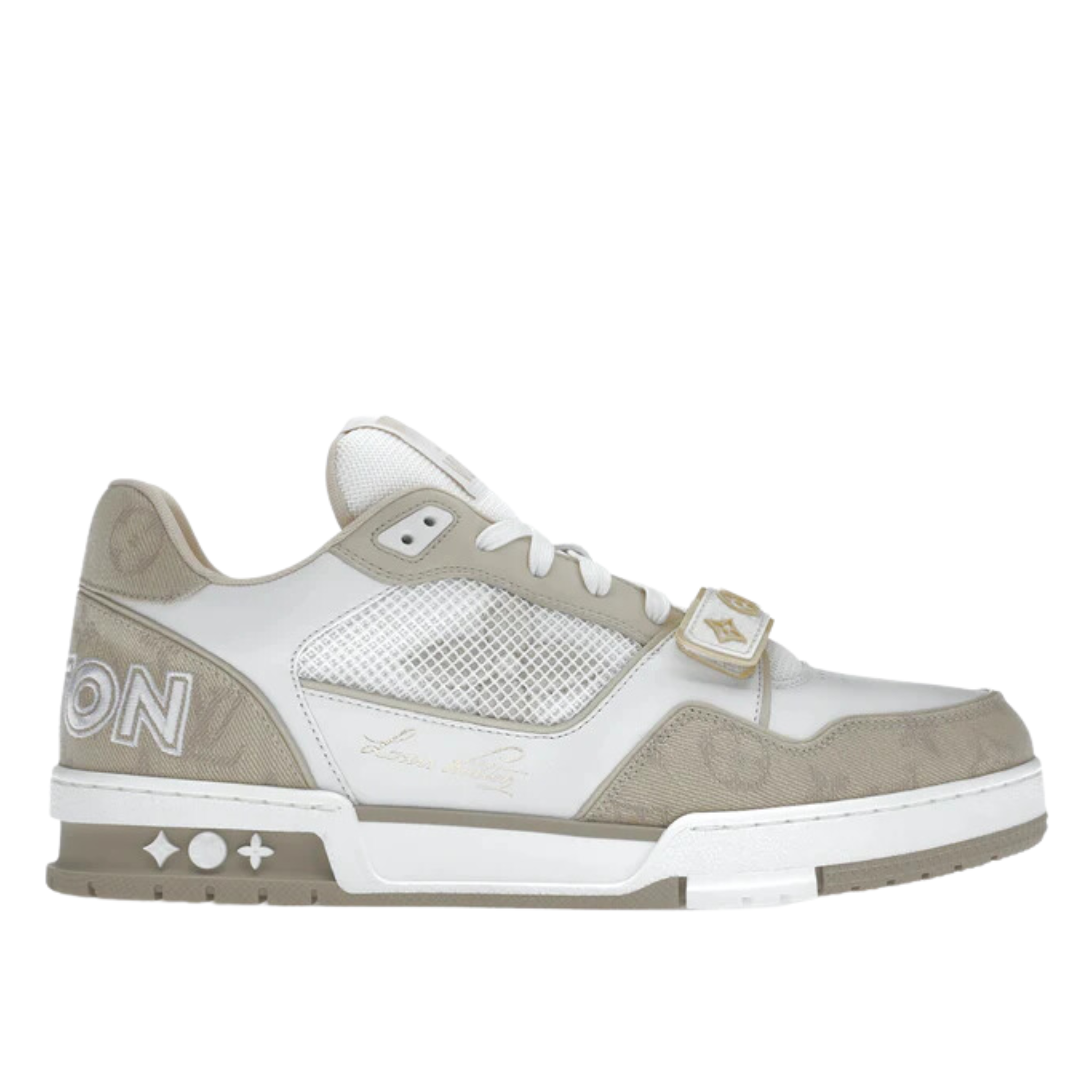 Louis Vuitton Trainer "Beige White Monogram"