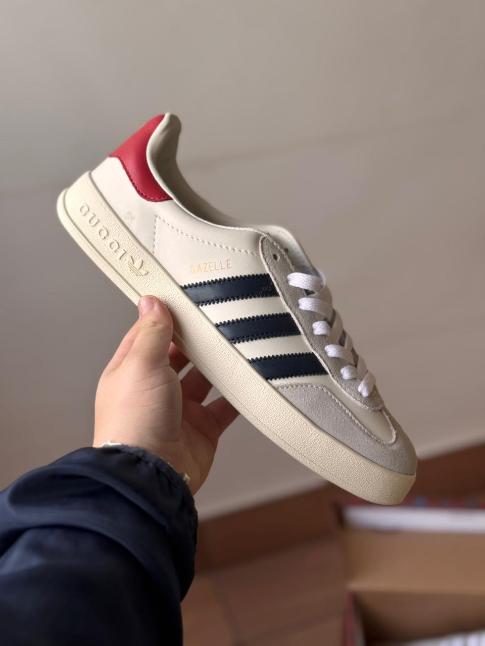 Gucci x Adidas Gazelle "White Demetra" (Pronta entrega, 41)