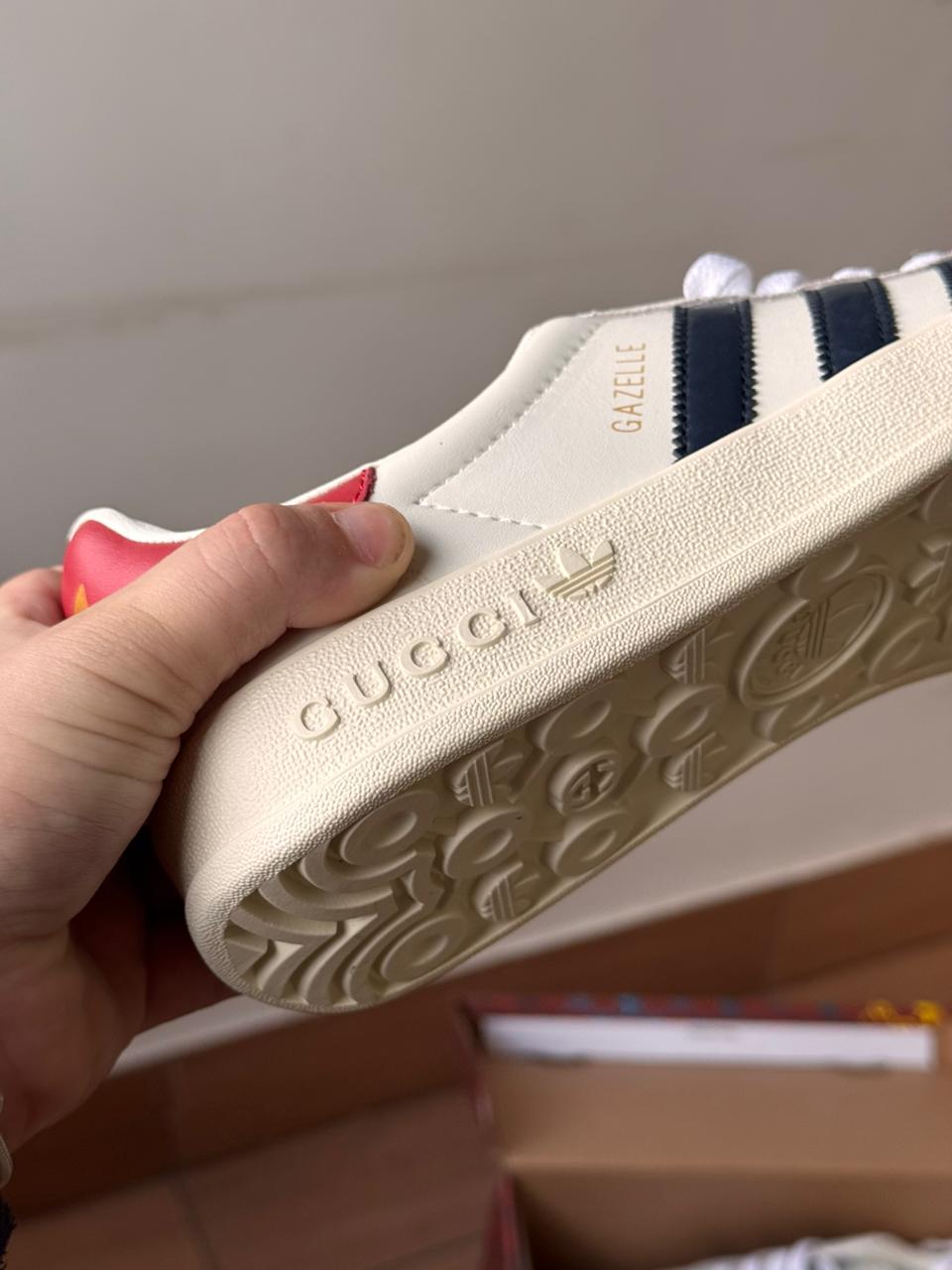 Gucci x Adidas Gazelle "White Demetra" (Pronta entrega, 41)