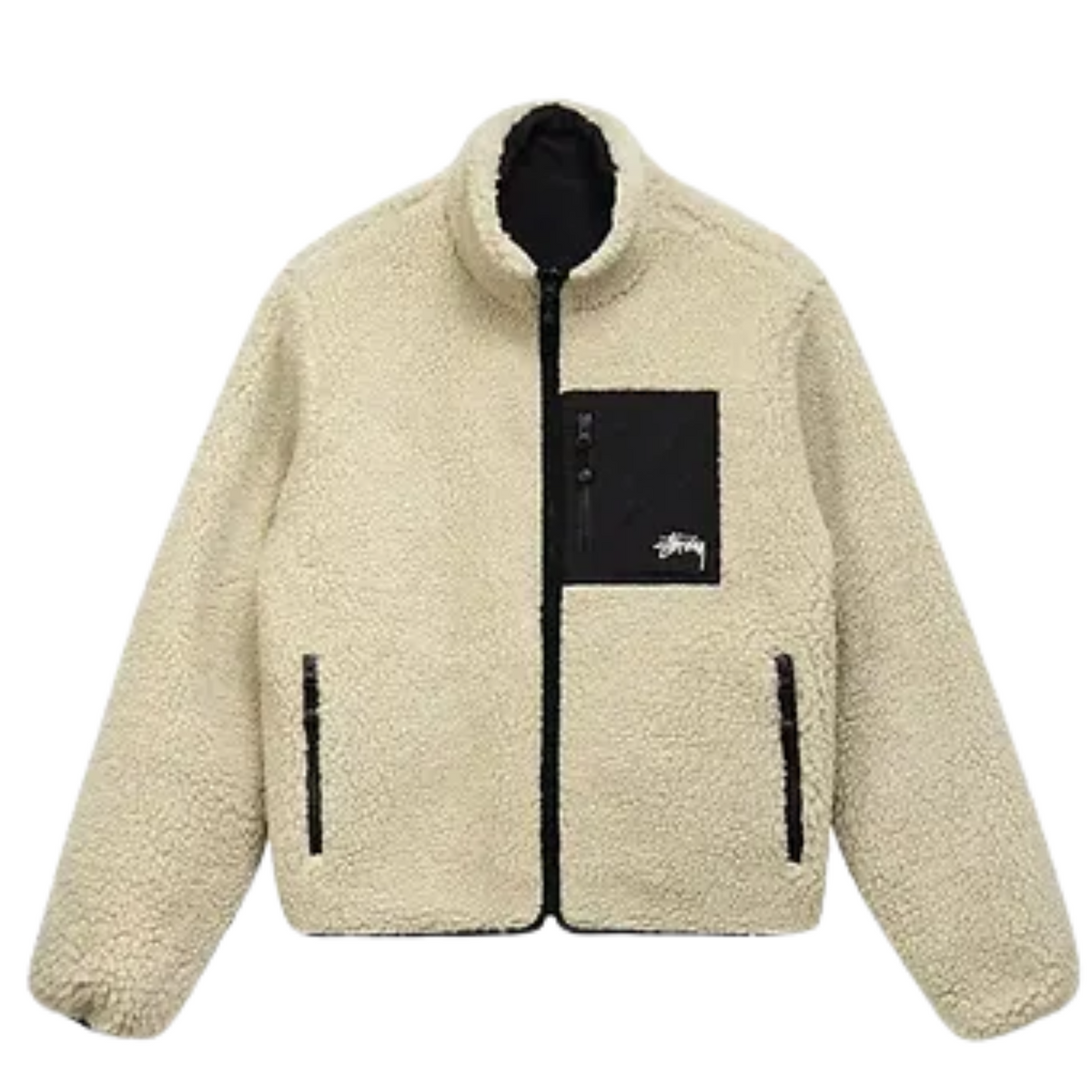 Jaqueta Stussy - 8 Ball Sherpa(Dupla Face)