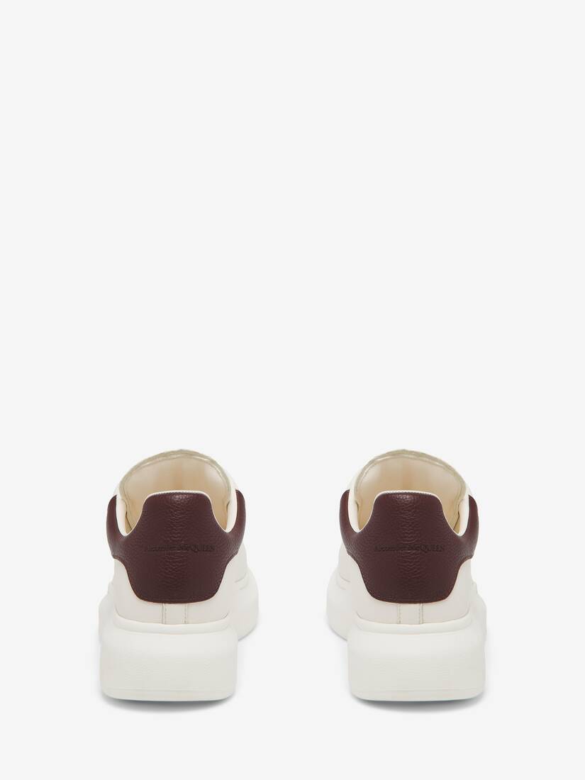 Men's Oversized Sneaker in Off-whitebordeaux