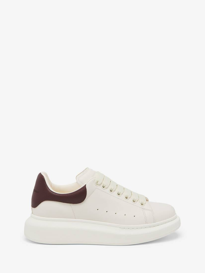 Men's Oversized Sneaker in Off-whitebordeaux