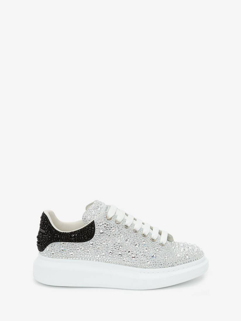 Men's Crystal-embellished Oversized Sneaker in Whiteblack