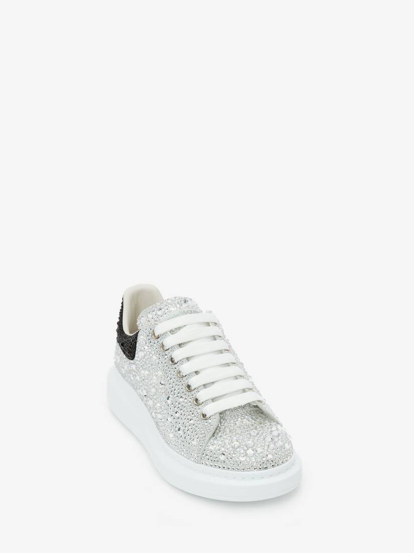 Men's Crystal-embellished Oversized Sneaker in Whiteblack