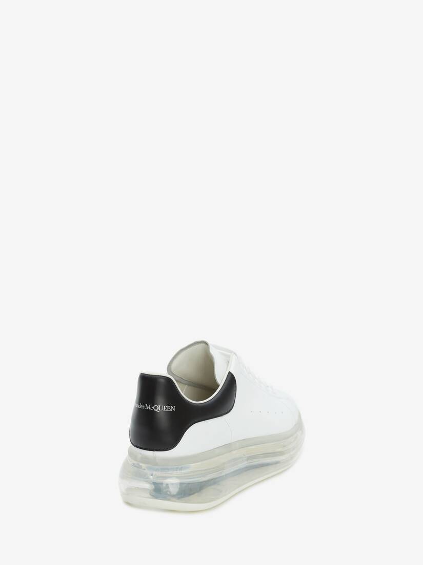 Men's Oversized Transparent Sole Sneaker in Whiteblack