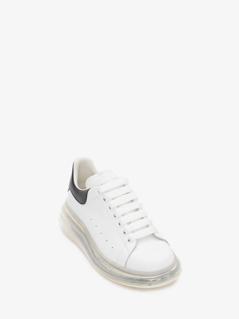 Men's Oversized Transparent Sole Sneaker in Whiteblack