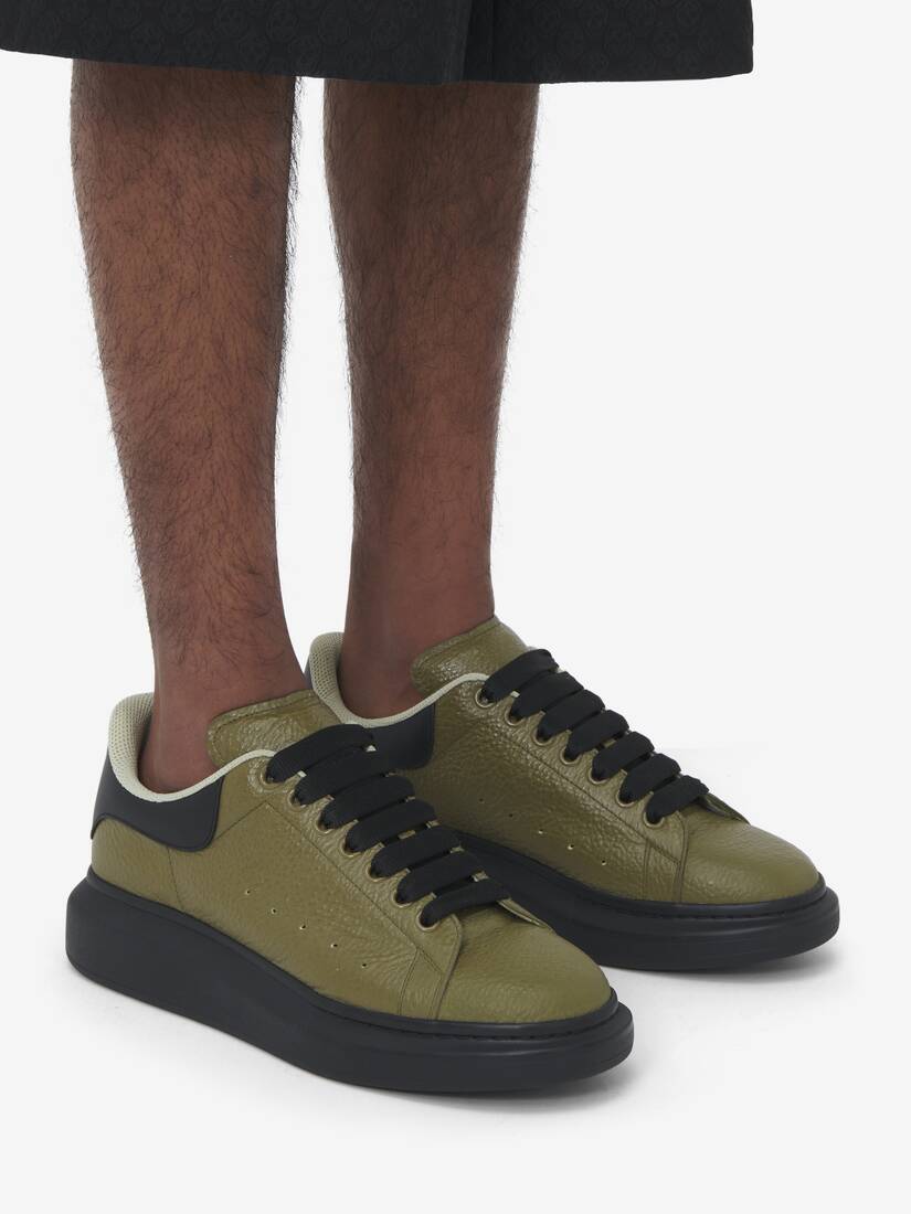 Men's Oversized Sneaker in Khakiblack