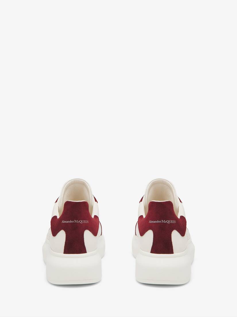 Men's Oversized Retro Sneaker in Off Whiteburgundygrey