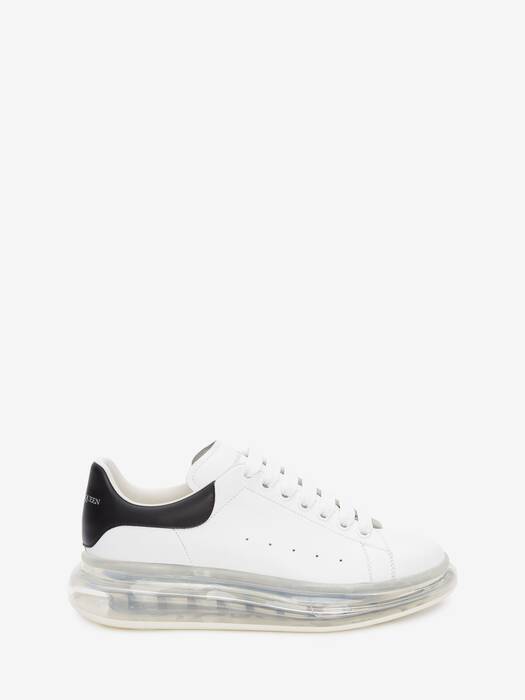 Men's Oversized Transparent Sole Sneaker in Whiteblack